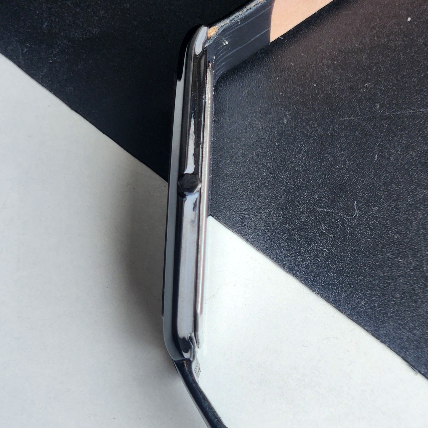 Original TITAN EDGE 151AYAA Rectangular Black Face 28MM Case Men's Watch H73