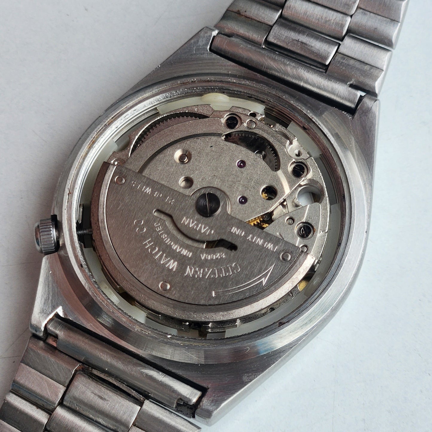 Vintage 1981 Original Citizen Automatic 8200 Golden Face 21 Jewels Day-Date Japanese Men's Wrist Watch EA01