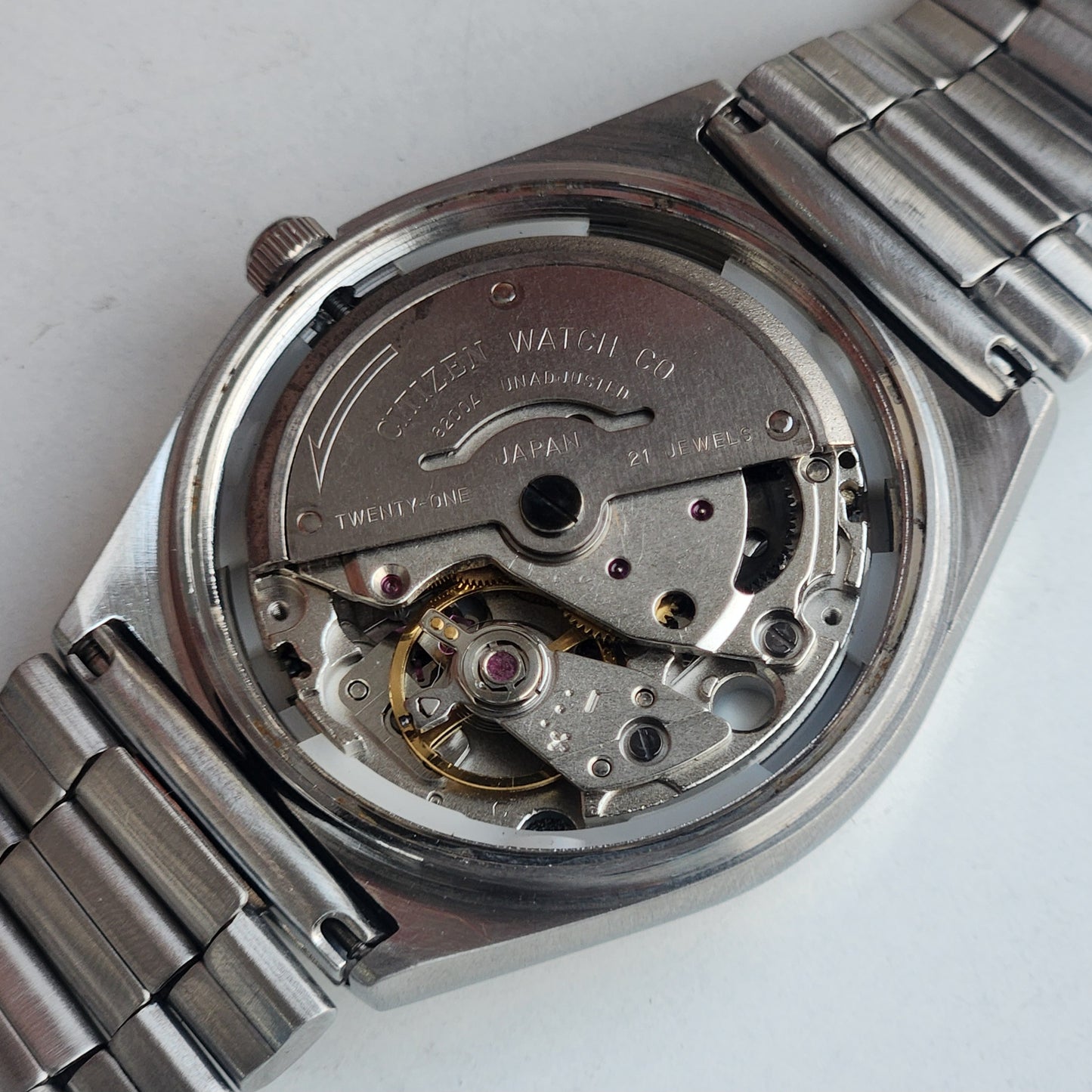 Vintage 1974 Original Citizen Automatic 8200 White Face 21 Jewels Day-Date Japanese Men's Wrist Watch EA06