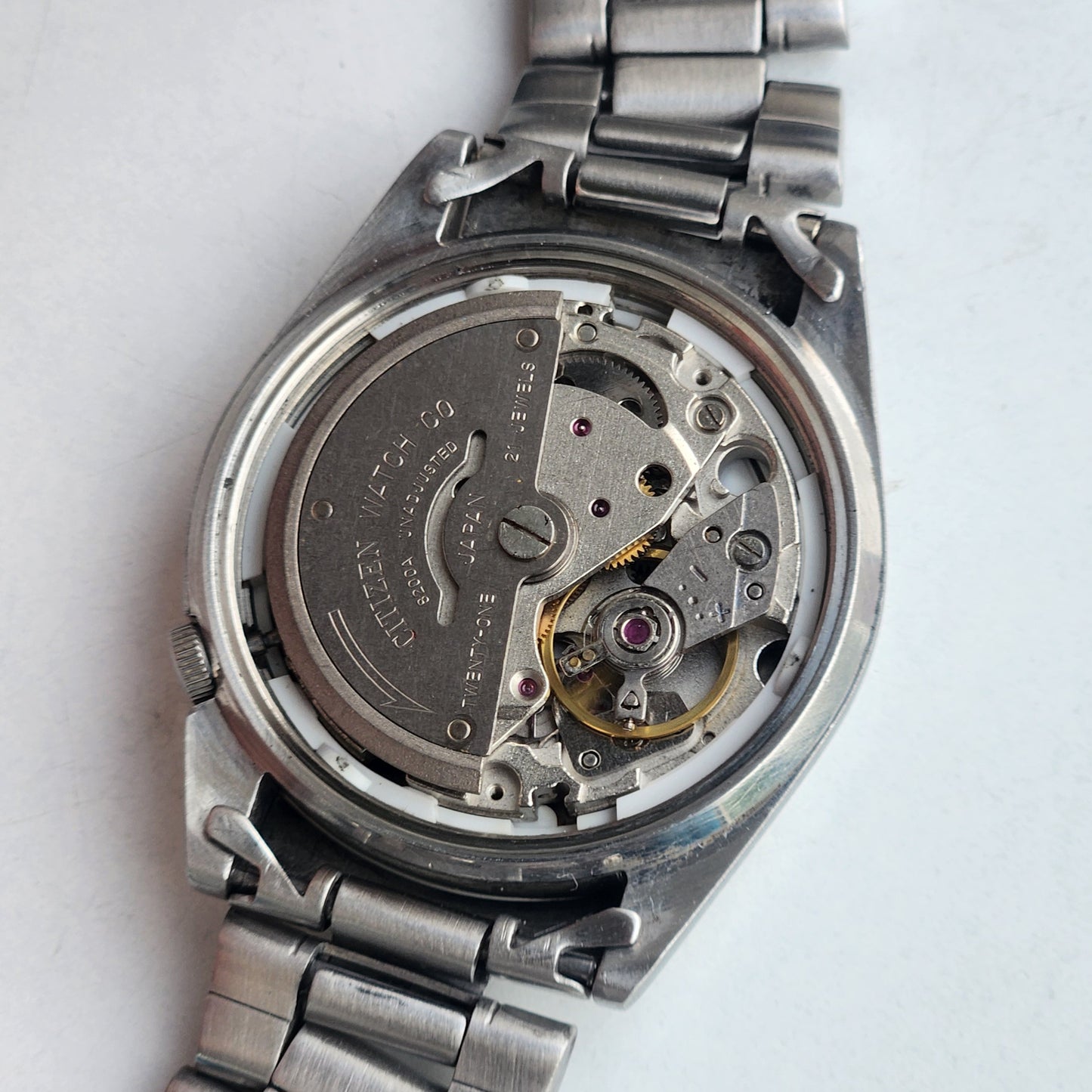 Vintage 1983 Original Citizen Automatic 8200 Black Face 21 Jewels Day-Date Japanese Men's Wrist Watch EA08