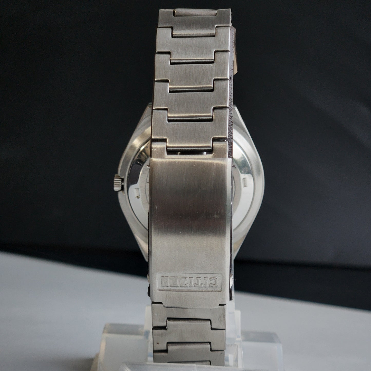 Vintage 1981 Original Citizen Automatic 8200 Brown Face 21 Jewels Day-Date Japanese Men's Wrist Watch EA13