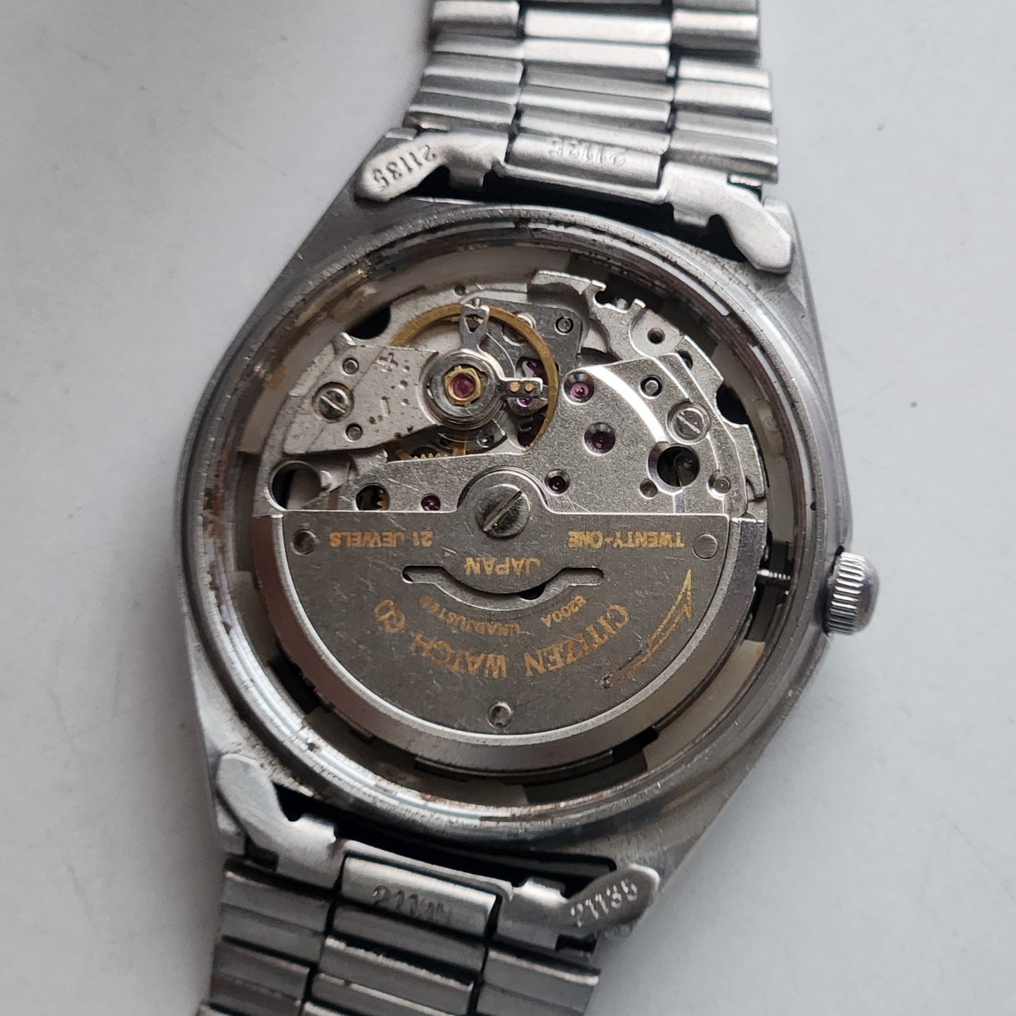 Vintage 1978 Original Citizen Automatic 8200 Black Face 21 Jewels Day-Date Japanese Men's Wrist Watch EA16