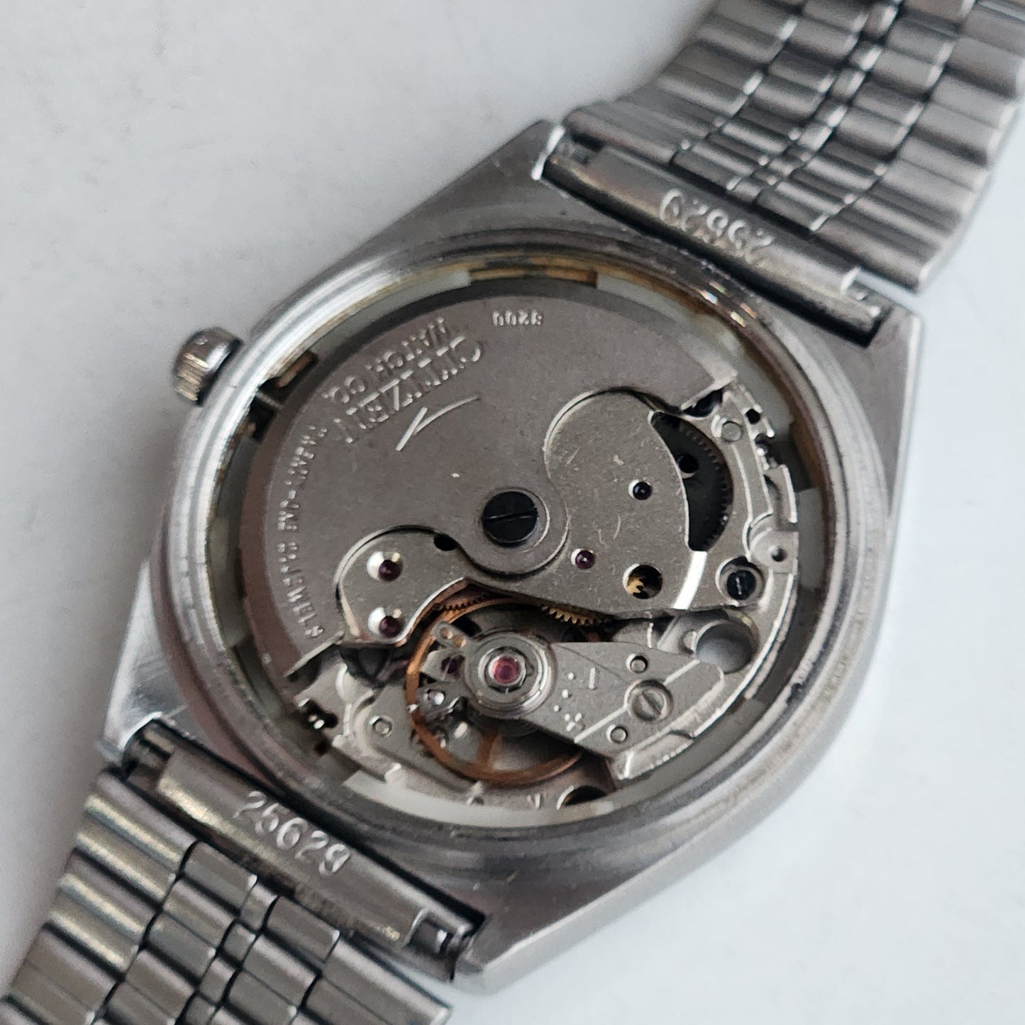 Vintage 1983 Original Citizen Automatic 8200 Black Face 21 Jewels Day-Date Japanese Men's Wrist Watch EA17