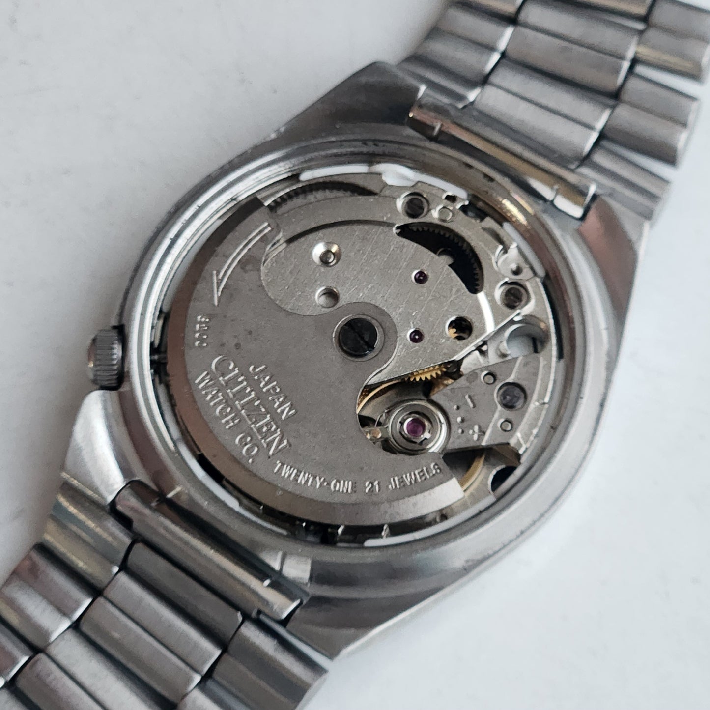 Vintage 1978 Original Citizen Automatic 8200 Black Face 21 Jewels Day-Date Japanese Men's Wrist Watch EA18
