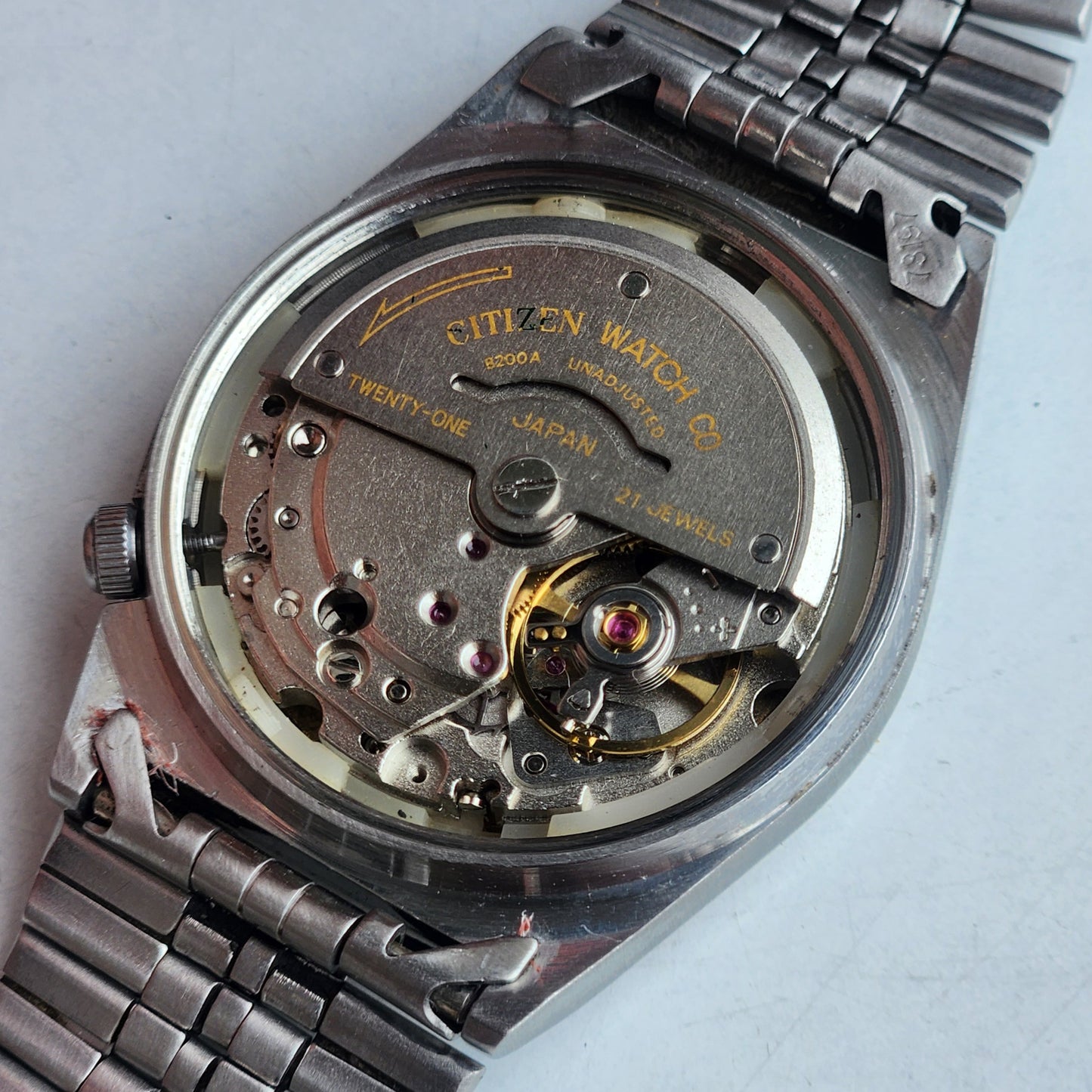 Vintage 1981 Original Citizen Automatic 8200 Golden Face 21 Jewels Day-Date Japanese Men's Wrist Watch EA21