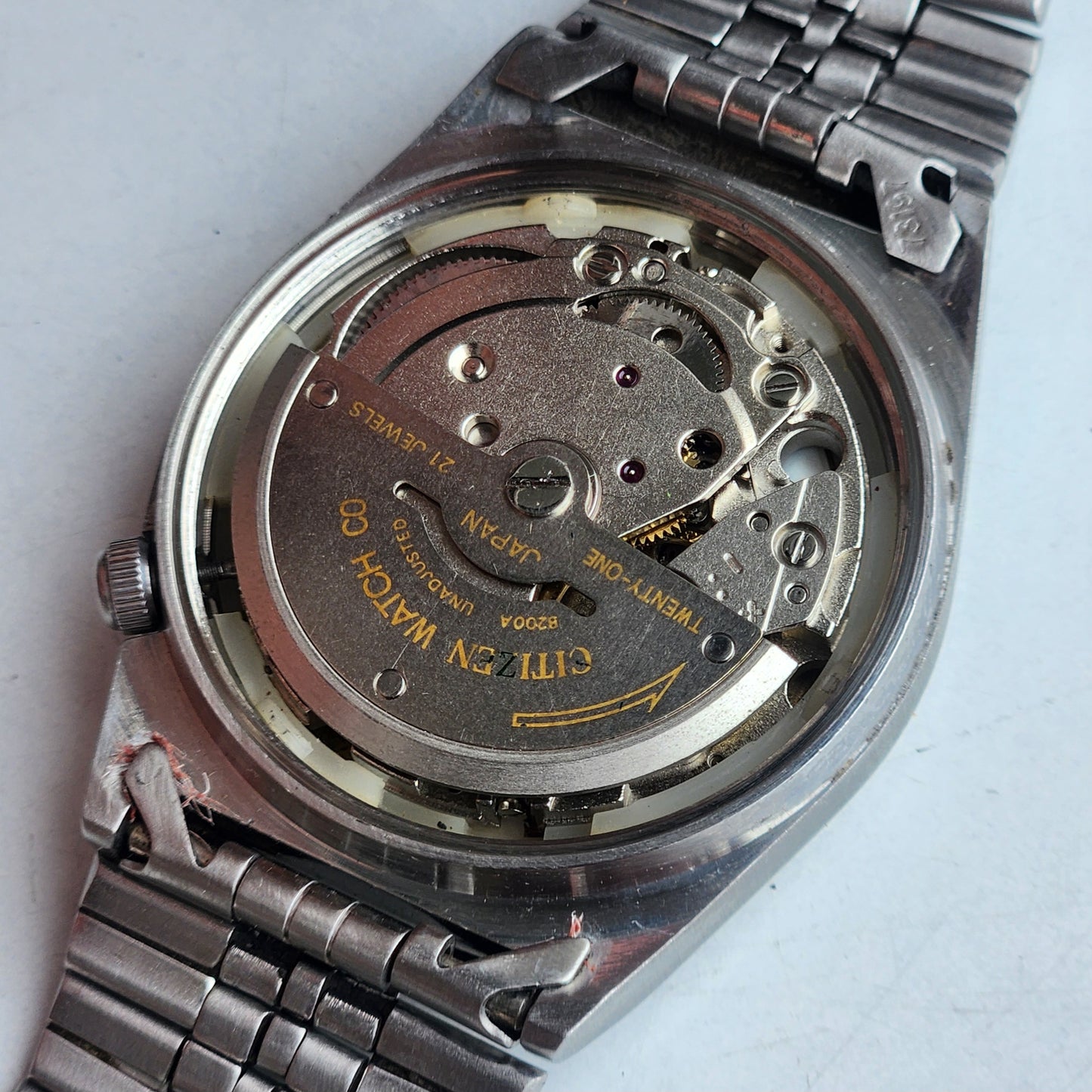 Vintage 1981 Original Citizen Automatic 8200 Golden Face 21 Jewels Day-Date Japanese Men's Wrist Watch EA21