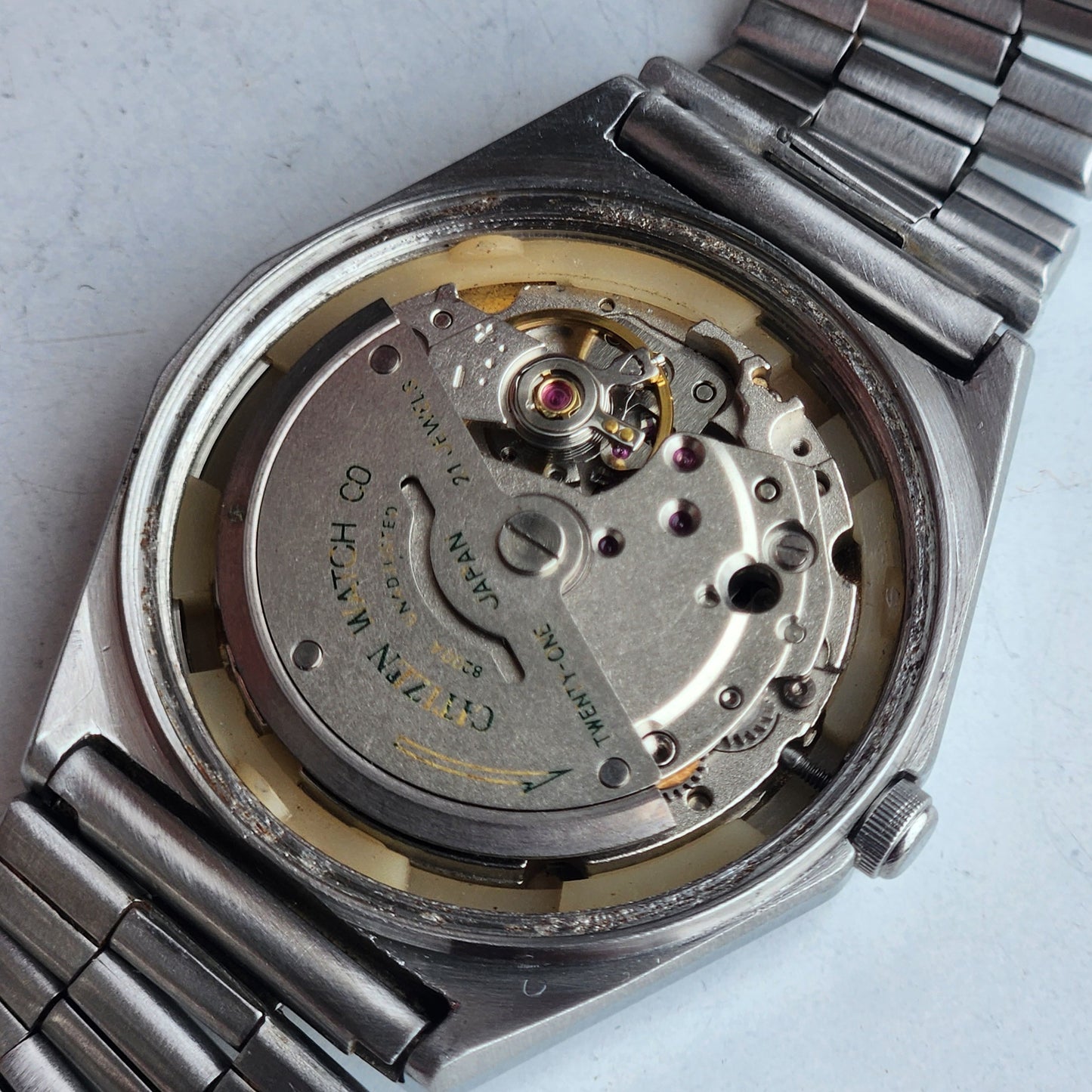 Vintage 1977 Original Citizen Automatic 8200 Golden Face 21 Jewels Day-Date Japanese Men's Wrist Watch EA25