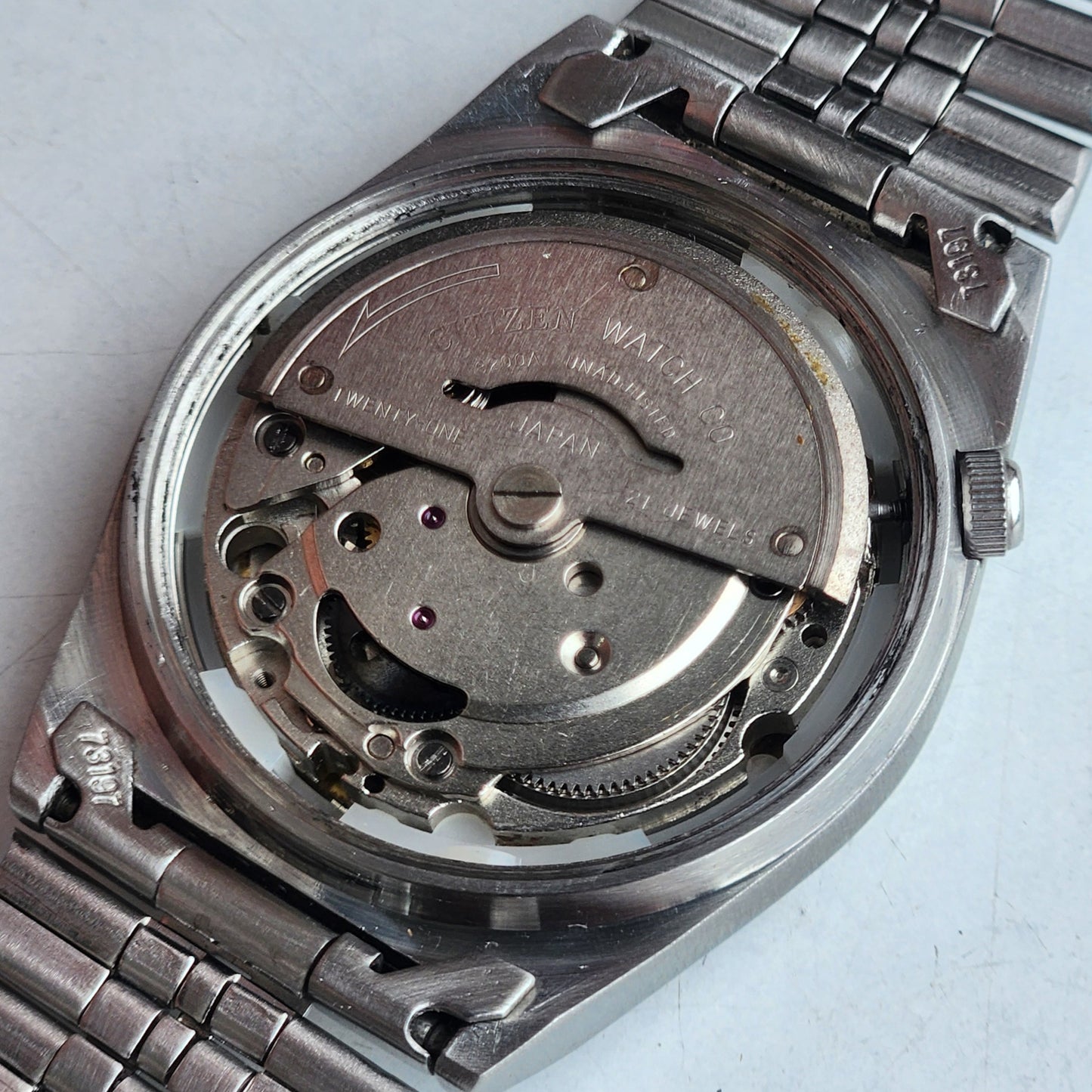 Vintage 1978 Original Citizen Automatic 8200 Golden Face 21 Jewels Day-Date Japanese Men's Wrist Watch EA26