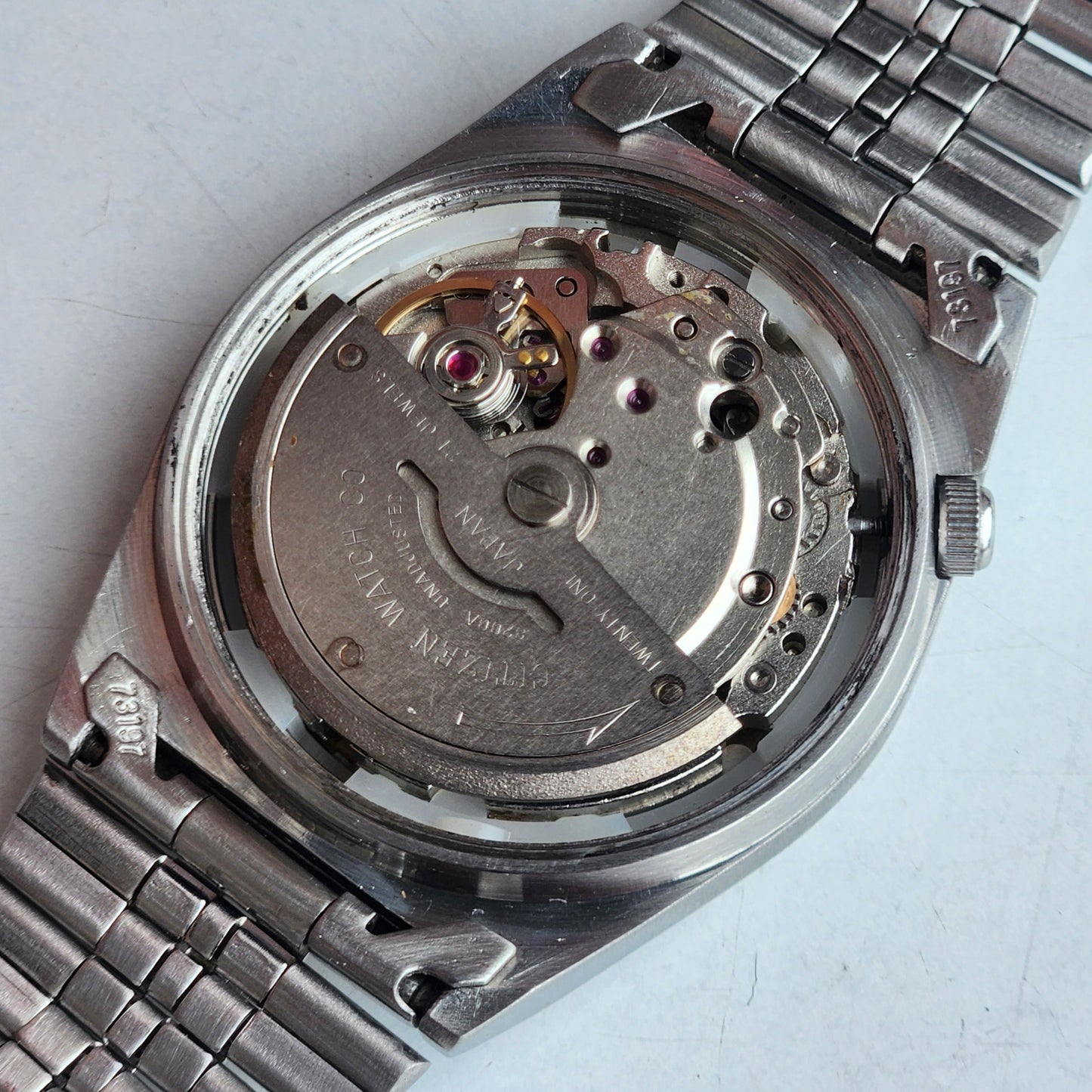 Vintage 1978 Original Citizen Automatic 8200 Golden Face 21 Jewels Day-Date Japanese Men's Wrist Watch EA26