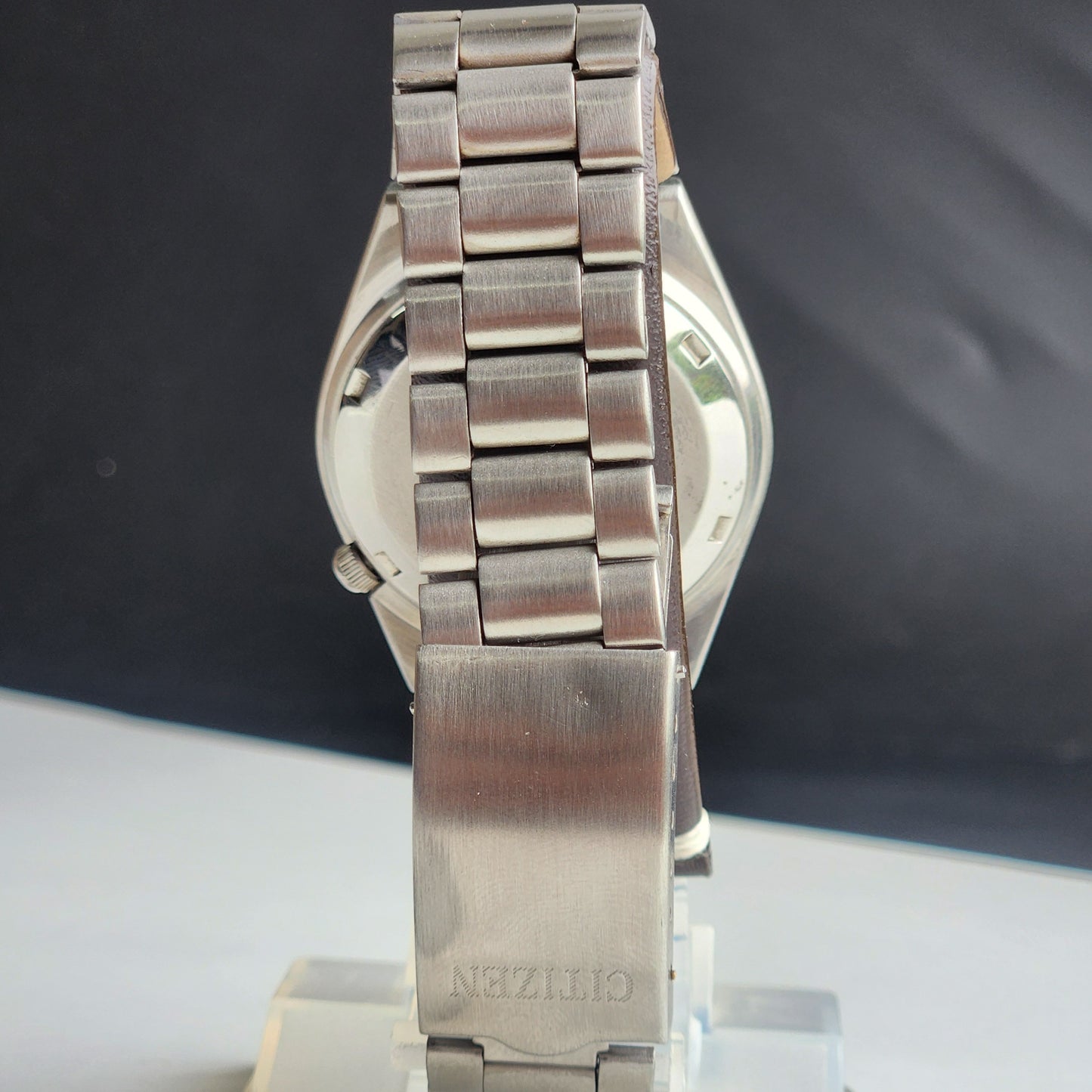 Vintage 1983 Original Citizen Automatic 8200 Grey Face 21 Jewels Day-Date Japanese Men's Wrist Watch EA29