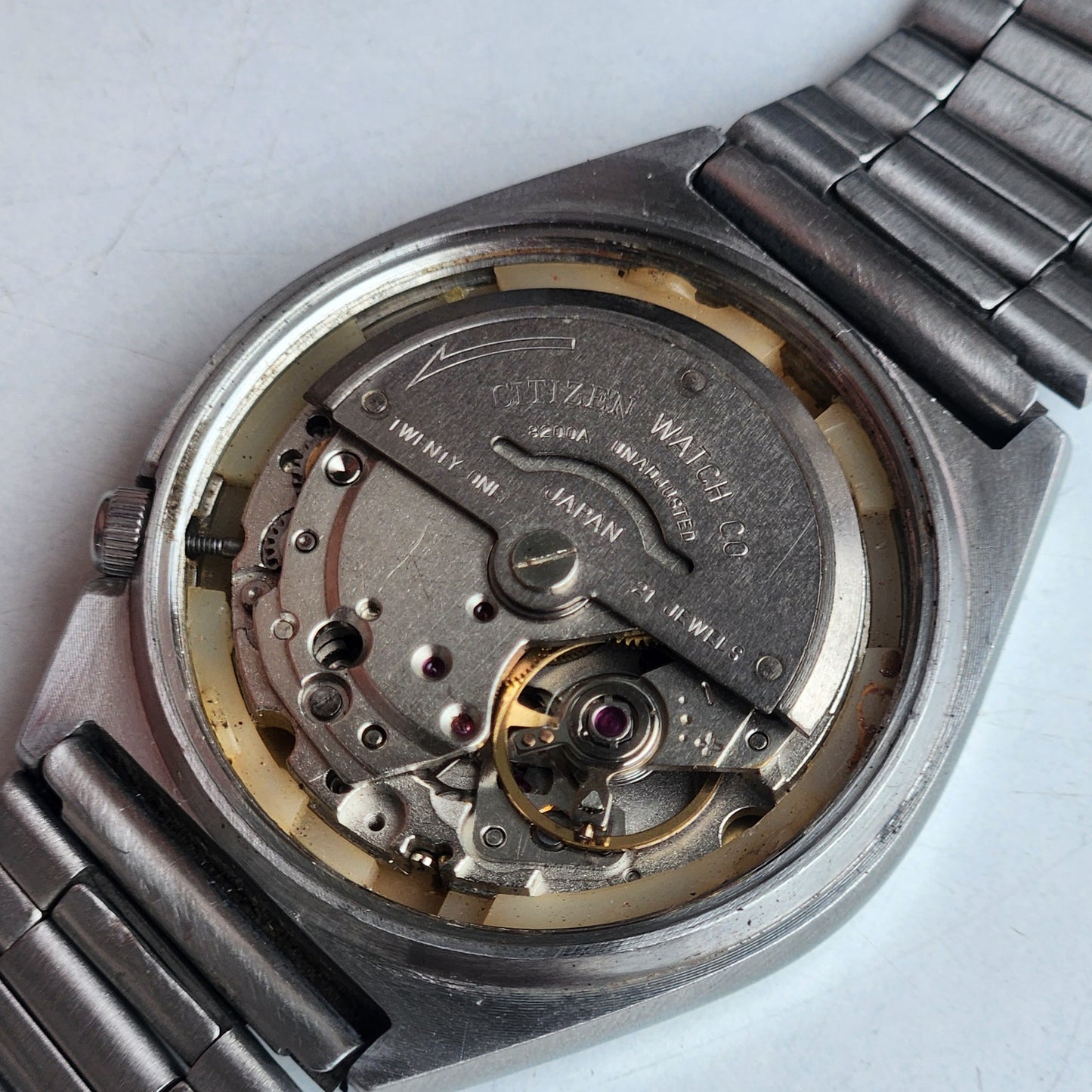 Vintage 1978 Original Citizen Automatic 8200 Golden Face 21 Jewels Day-Date Japanese Men's Wrist Watch EA30