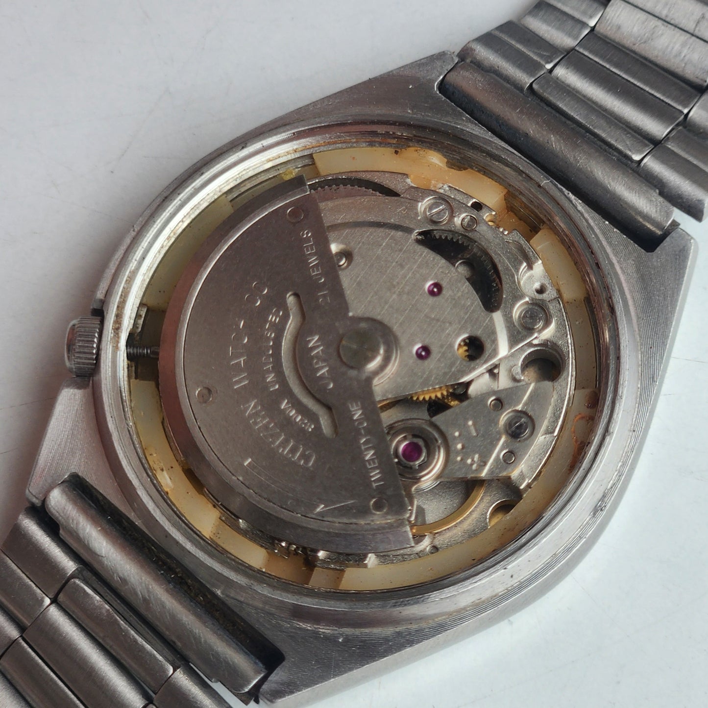 Vintage 1978 Original Citizen Automatic 8200 Golden Face 21 Jewels Day-Date Japanese Men's Wrist Watch EA30