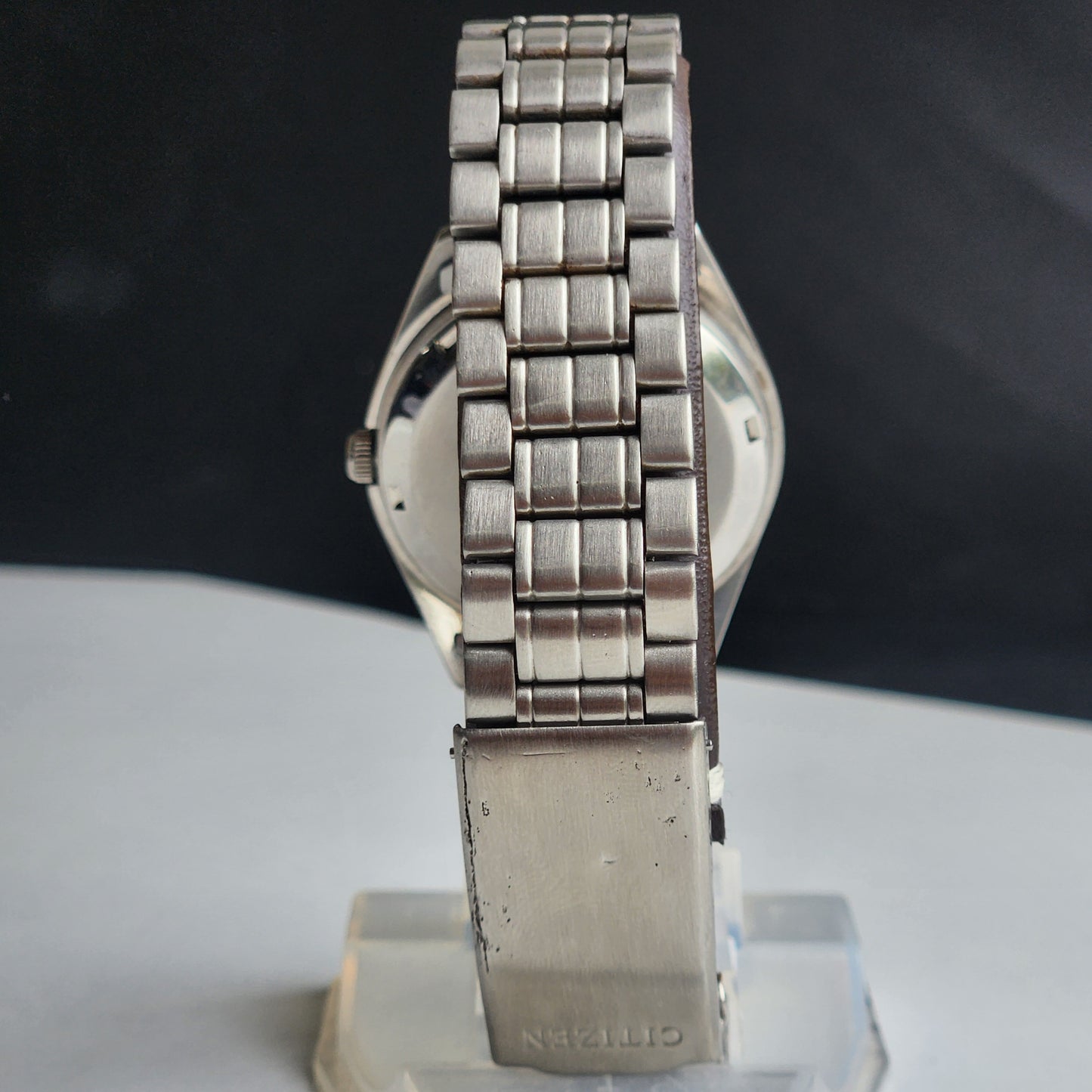 Vintage 1978 Original Citizen Automatic 8200 Black Face 21 Jewels Day-Date Japanese Men's Wrist Watch EA31