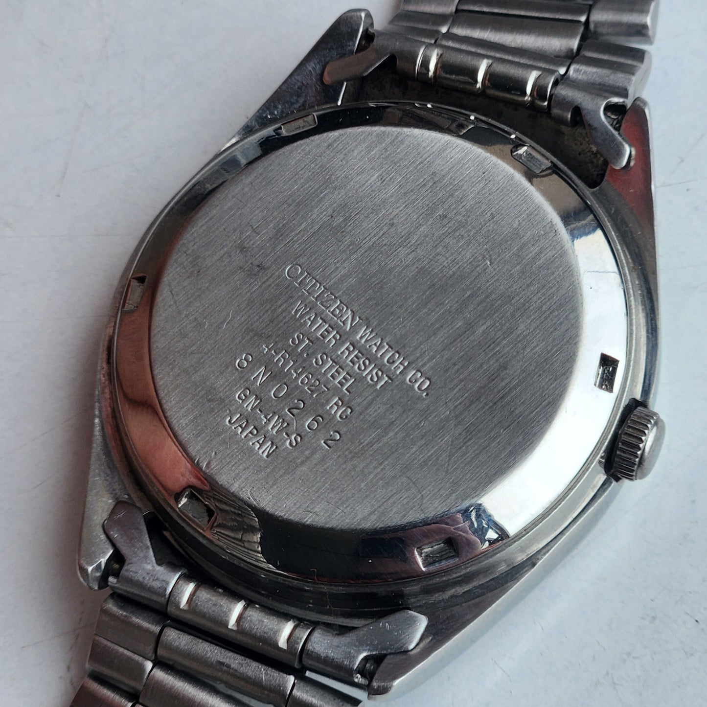Vintage 1978 Original Citizen Automatic 8200 Black Face 21 Jewels Day-Date Japanese Men's Wrist Watch EA31