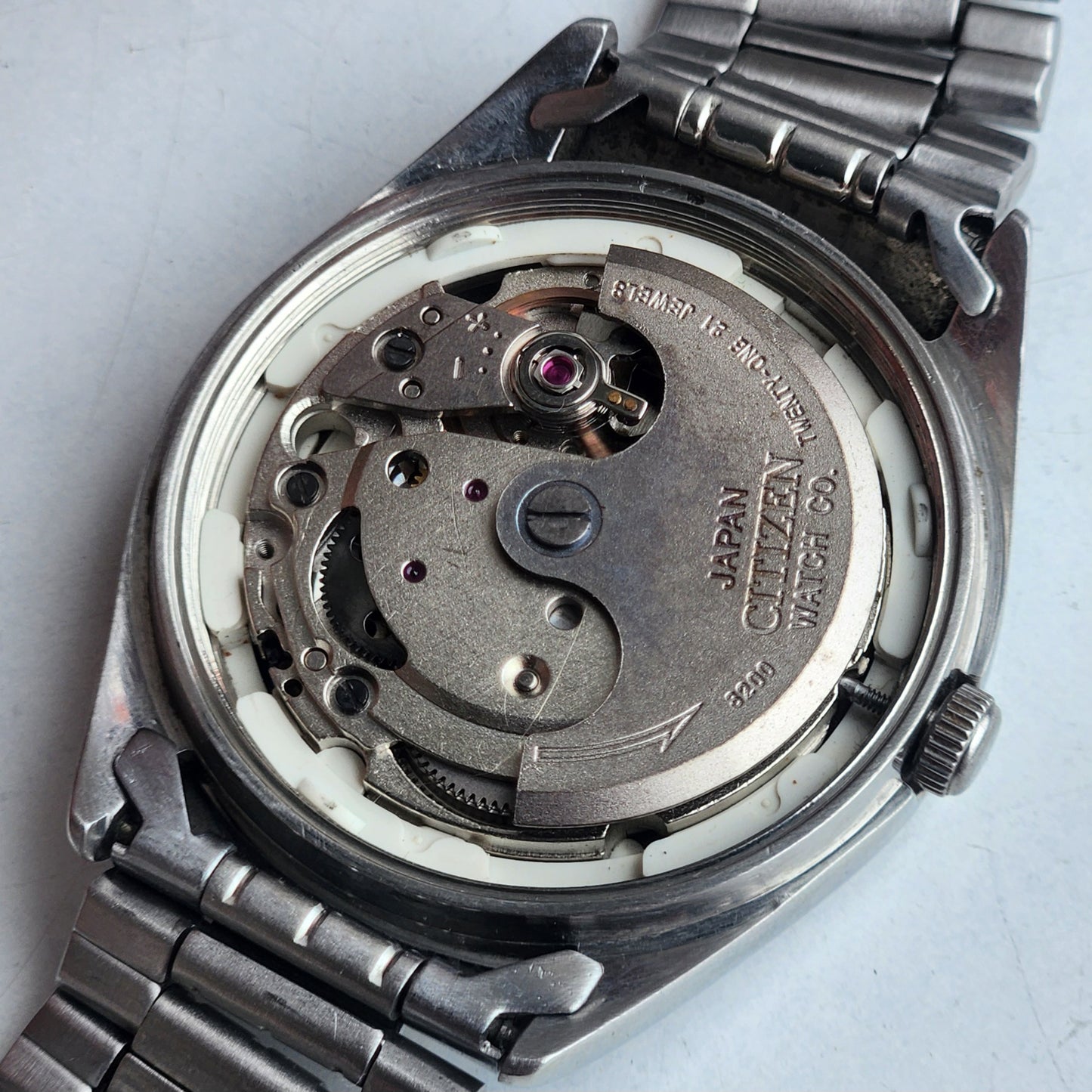 Vintage 1978 Original Citizen Automatic 8200 Black Face 21 Jewels Day-Date Japanese Men's Wrist Watch EA31