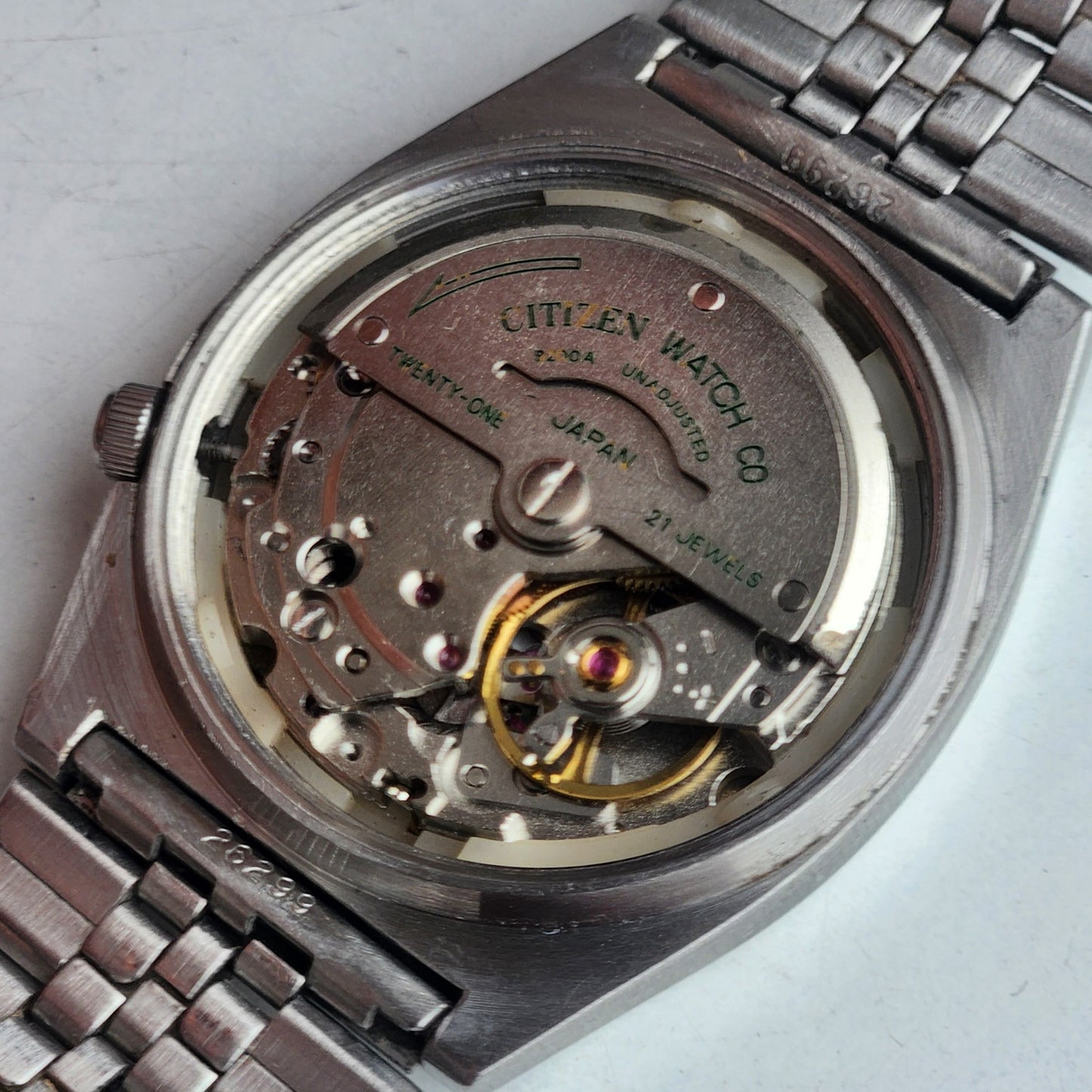 Vintage 1979 Original Citizen Automatic 8200 Golden Face 21 Jewels Day-Date Japanese Men's Wrist Watch EA36