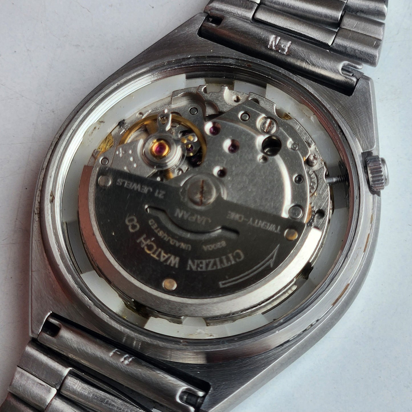 Vintage 1980 Original Citizen Automatic 8200 Golden Face 21 Jewels Day-Date Japanese Men's Wrist Watch EA37
