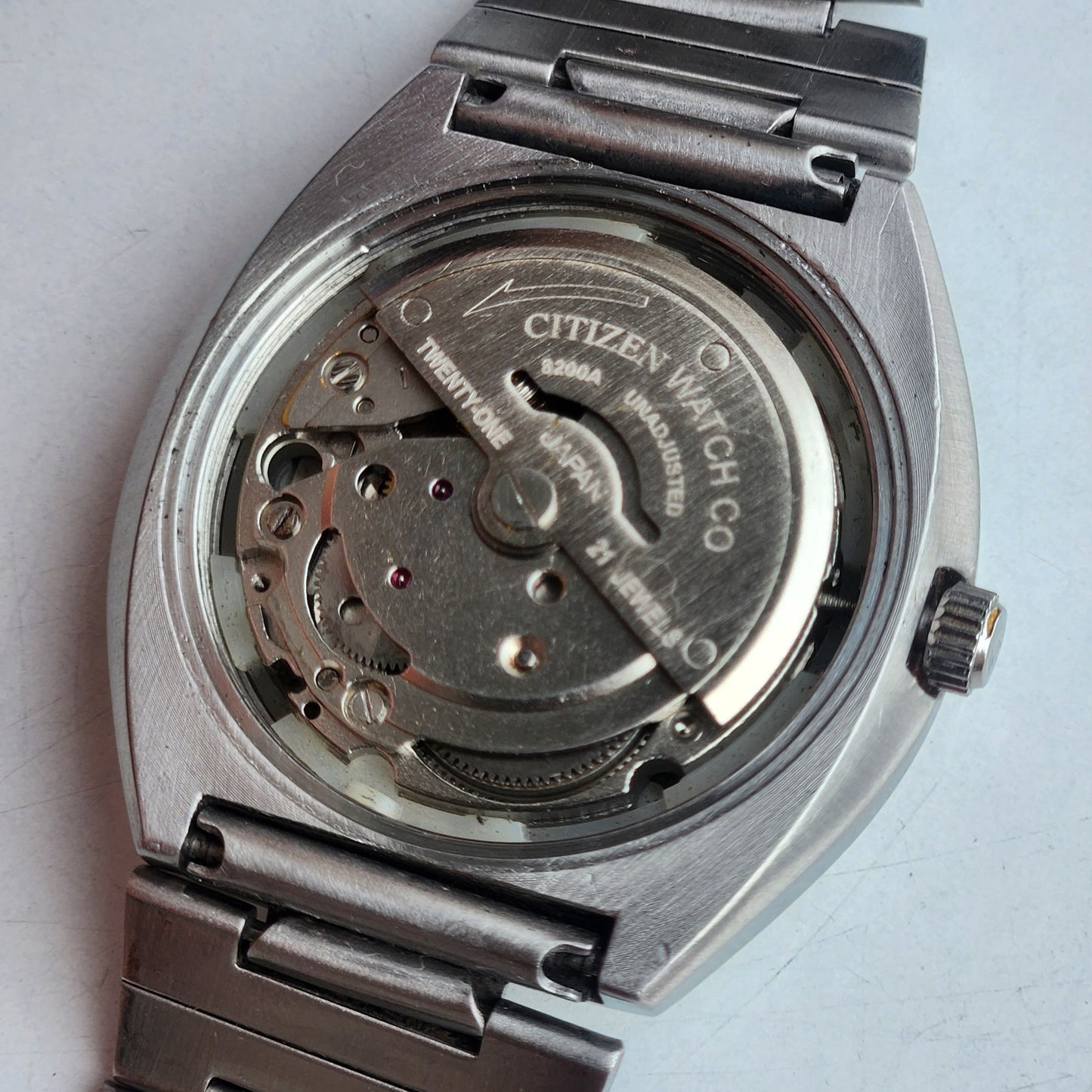 Vintage 1977 Original Citizen Automatic 8200 Golden Face 21 Jewels Day-Date Japanese Men's Wrist Watch EA38