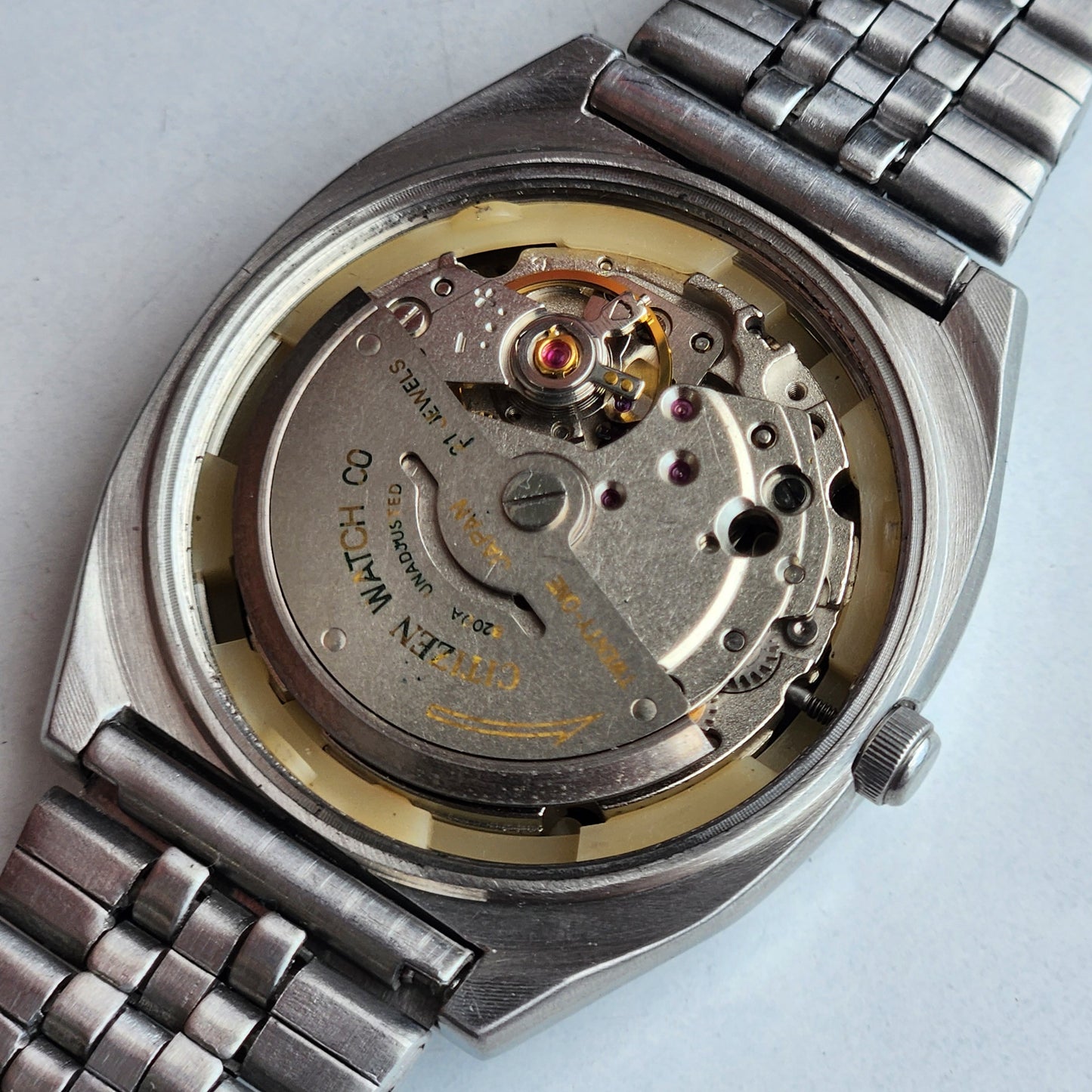Vintage 1983 Original Citizen Automatic 8200 Black Face 21 Jewels Day-Date Japanese Men's Wrist Watch EA42