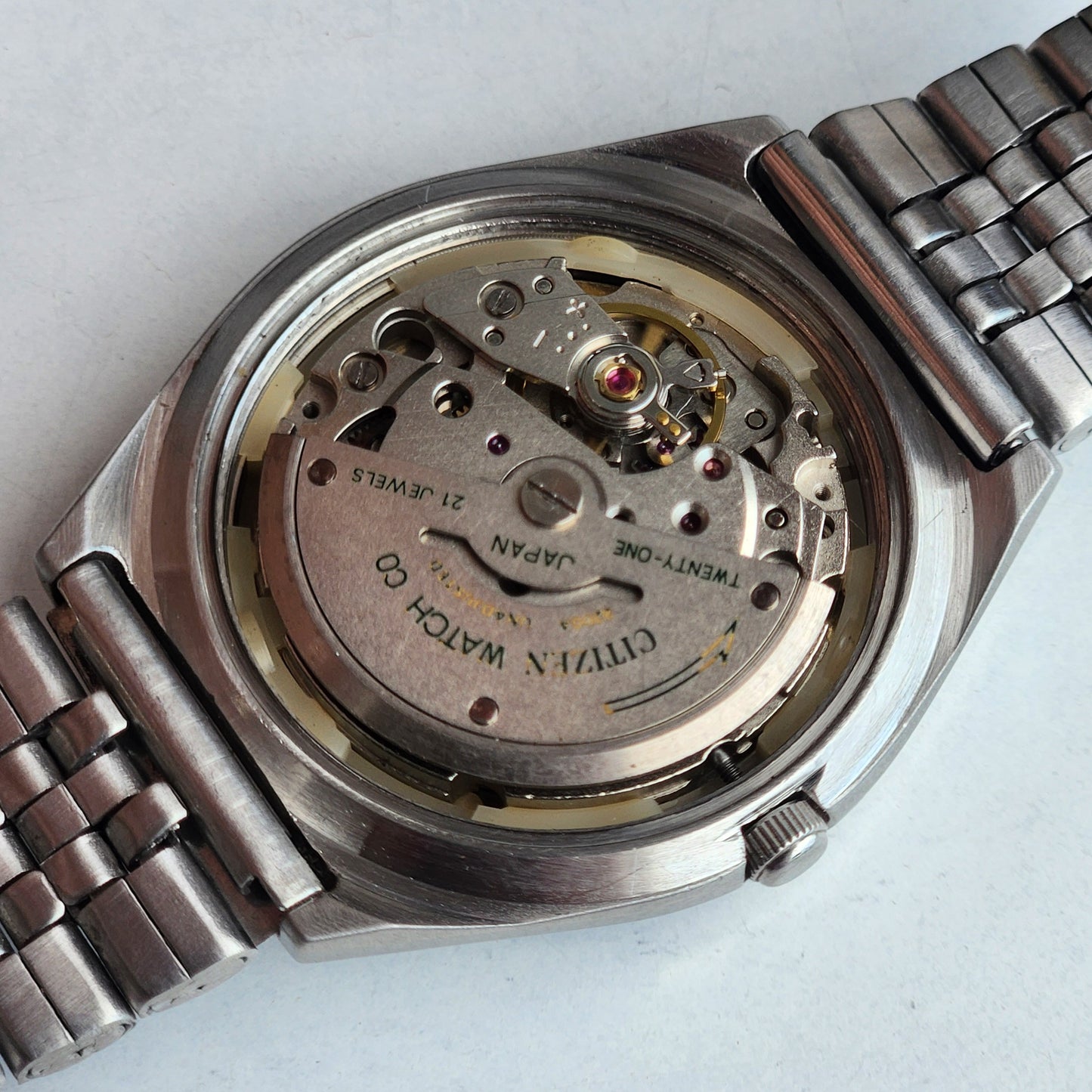 Vintage 1975 Original Citizen Automatic 8200 Golden Face 21 Jewels Day-Date Japanese Men's Wrist Watch EA43