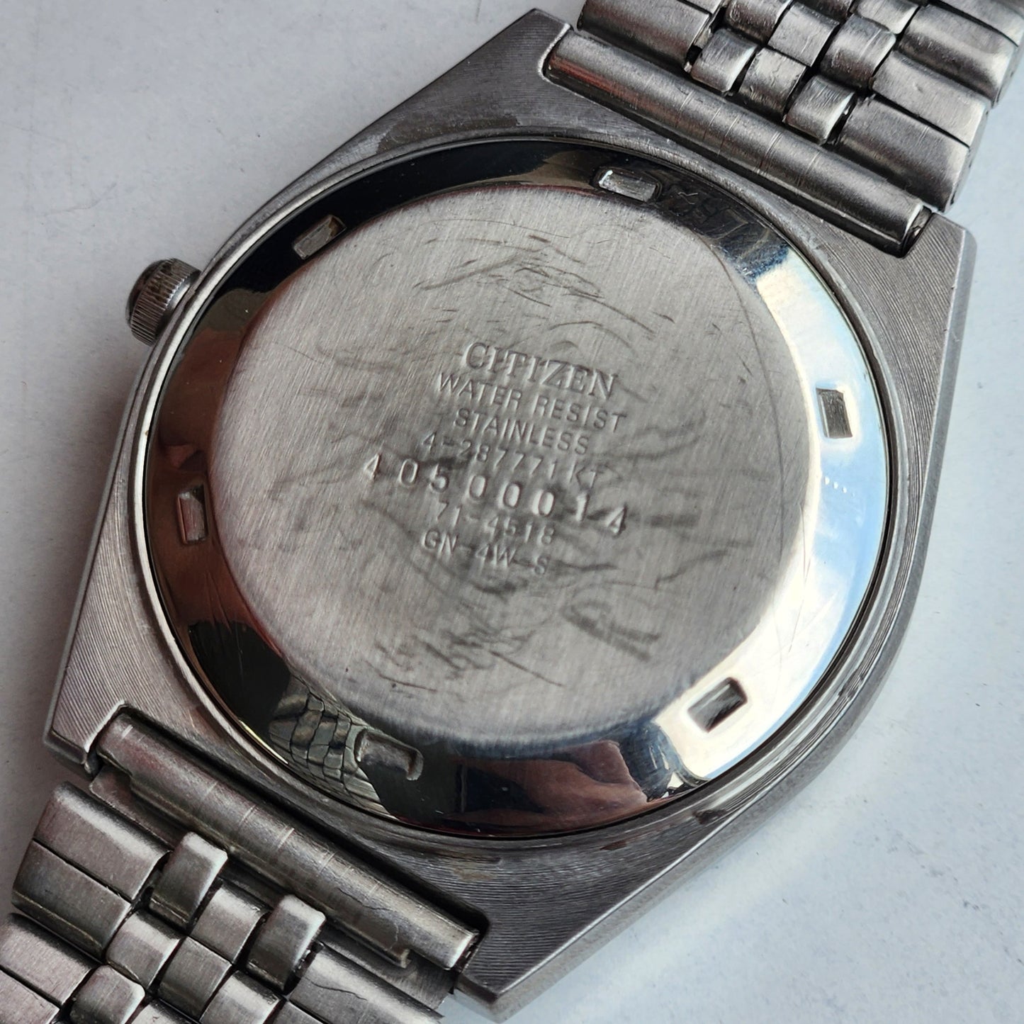 Vintage 1974 Original Citizen Automatic 8200 Grey Face 21 Jewels Day-Date Japanese Men's Wrist Watch EA44