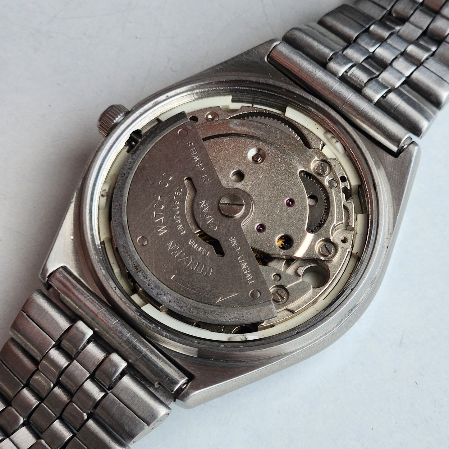 Vintage 1975 Original Citizen Automatic 8200 Golden Face 21 Jewels Day-Date Japanese Men's Wrist Watch EA45