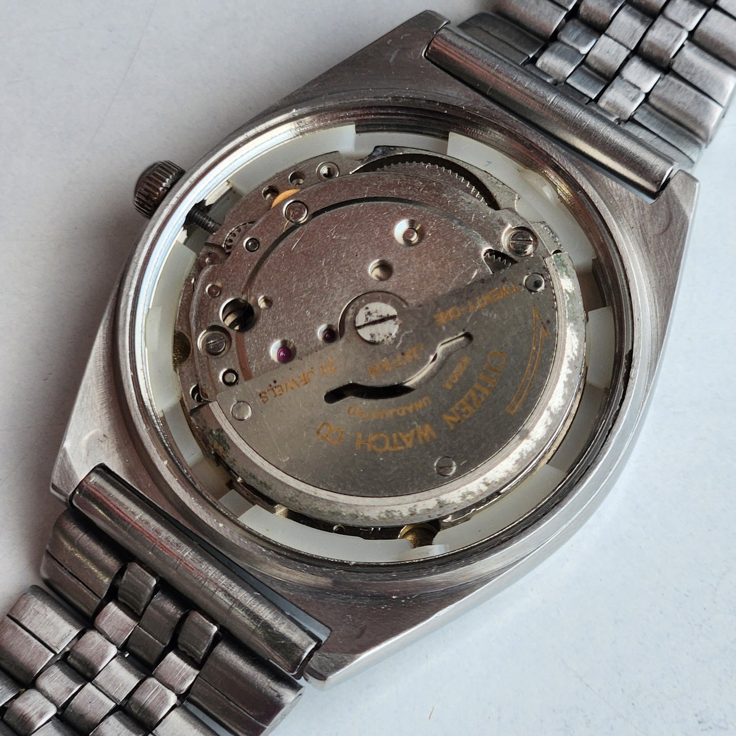 Vintage 1981 Original Citizen Automatic 8200 Golden Face 21 Jewels Day-Date Japanese Men's Wrist Watch EA50