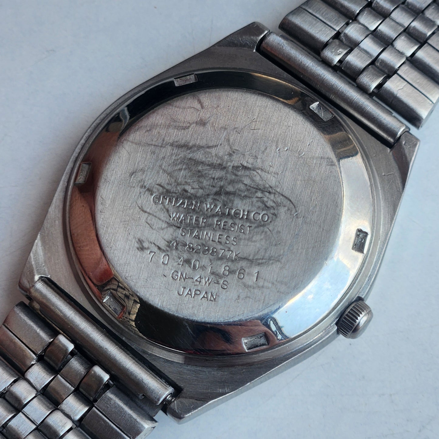 Vintage 1977 Original Citizen Automatic 8200 Blue Face 21 Jewels Day-Date Japanese Men's Wrist Watch EA46
