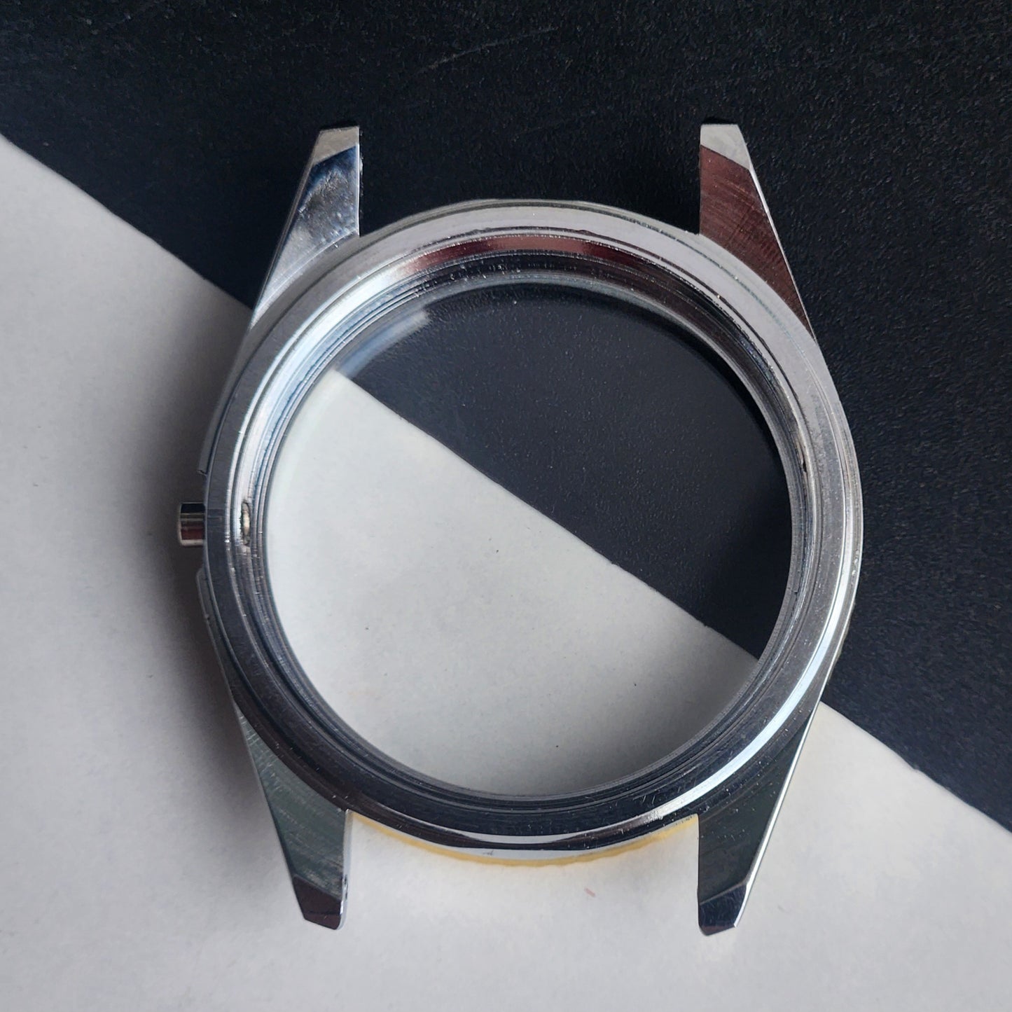 New Replacement Two Tone Case for Seiko 6309/6319/6349 With Exhibition Back Fluted Bezel Case Stainless Steel Back H91