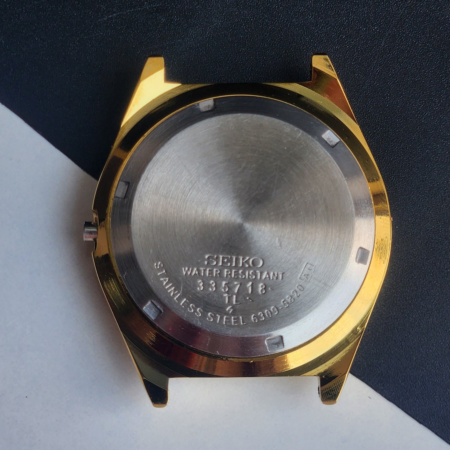 New Replacement Case for Seiko 6309/6319/6349 Gold Plated H93