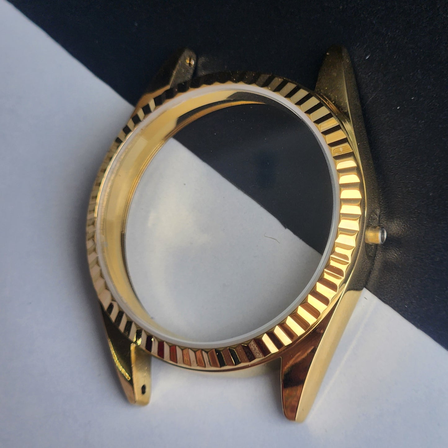 New Replacement Case for Citizen 8200 Gold Plated Fluted Bezel H94