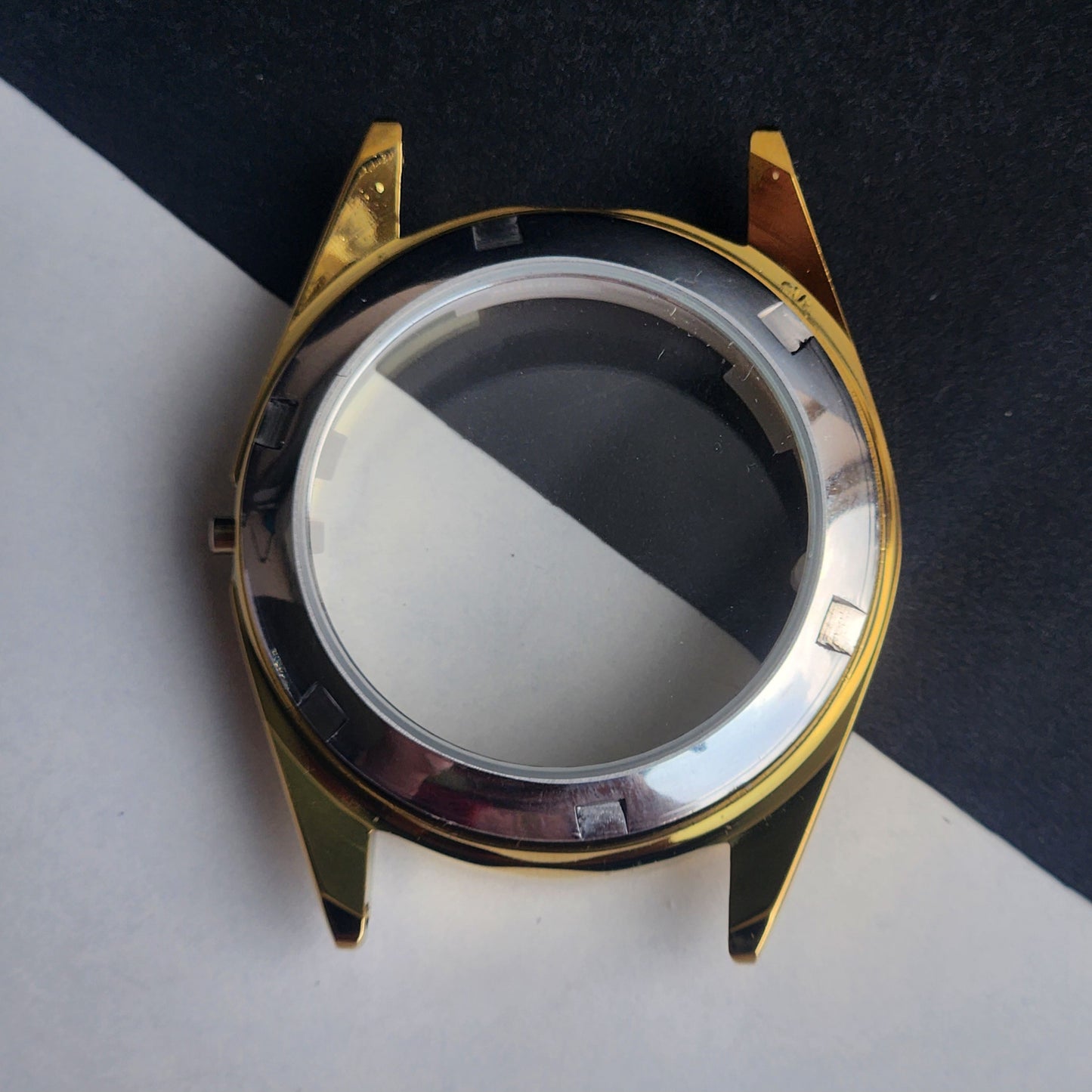 New Replacement Case for Citizen 8200 Gold Plated Fluted Bezel H94