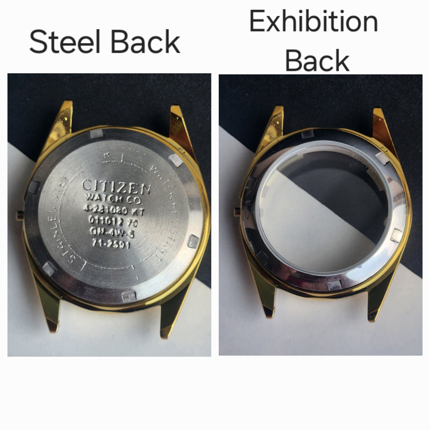 New Replacement Case for Citizen 8200 Gold Plated H98