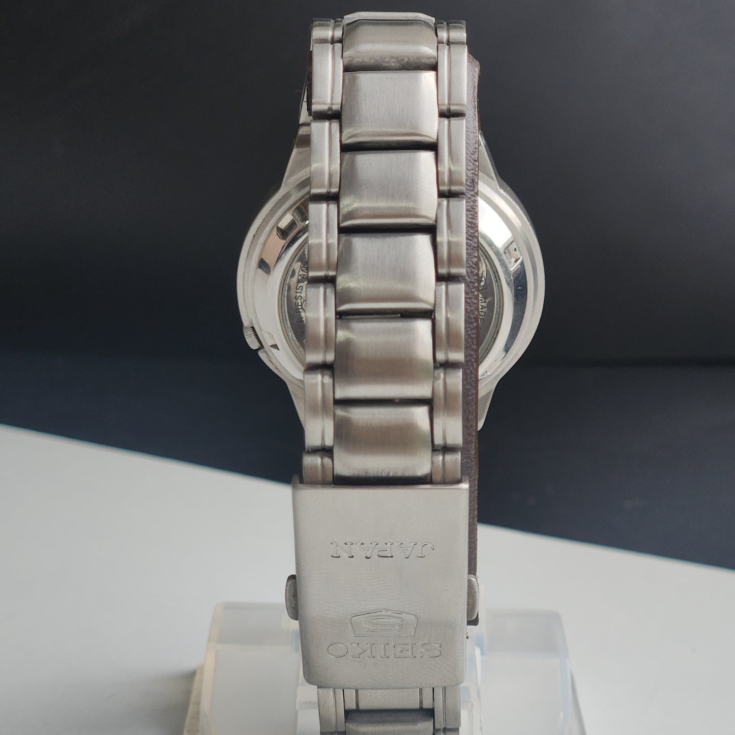 Vintage Original Seiko 5 Automatic 7S26-0530 Golden Face 21 Jewels With Exhibition Back Day-Date Japanese Men's Wrist Watch I56