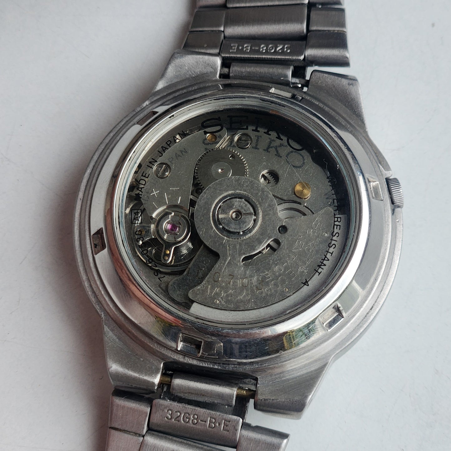 Vintage Original Seiko 5 Automatic 7S26-0530 Golden Face 21 Jewels With Exhibition Back Day-Date Japanese Men's Wrist Watch I56