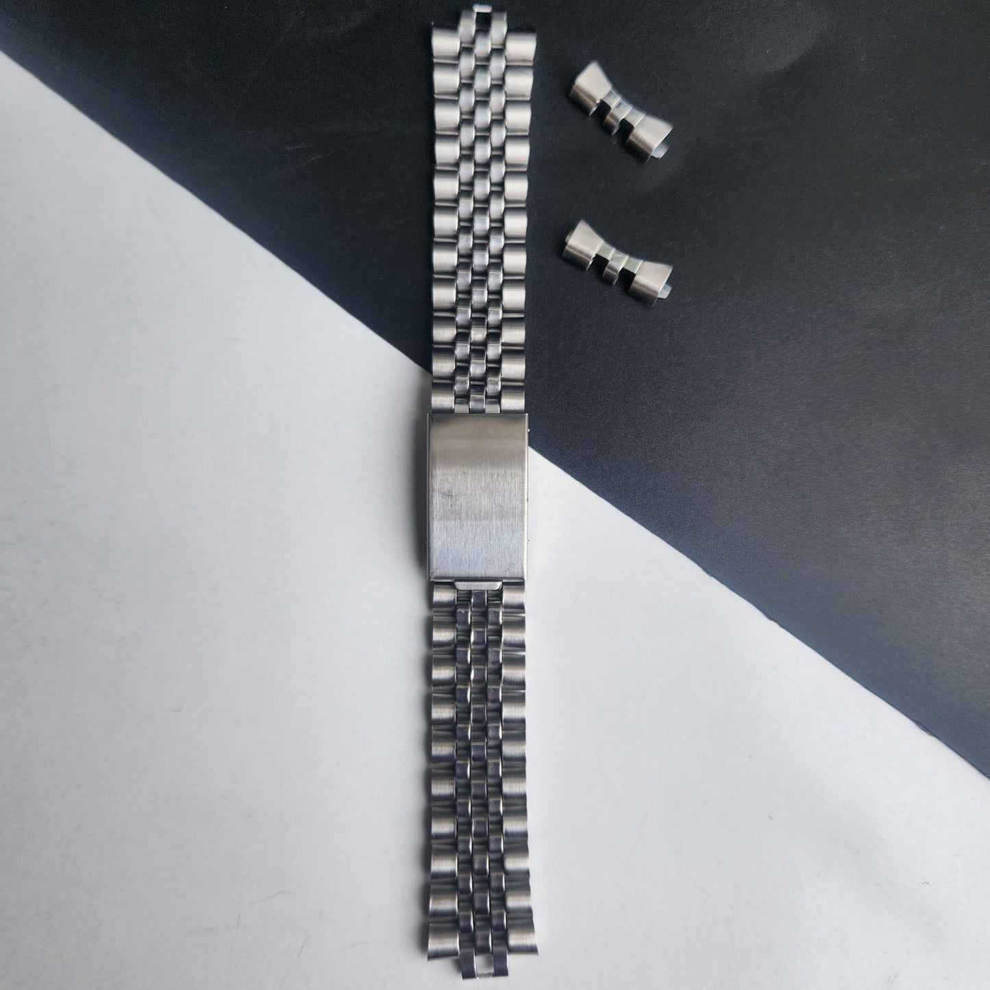 18MM Stainless Steel Silver Jubilee With Clamp Bracelet Automatic Mechanical Watches I57