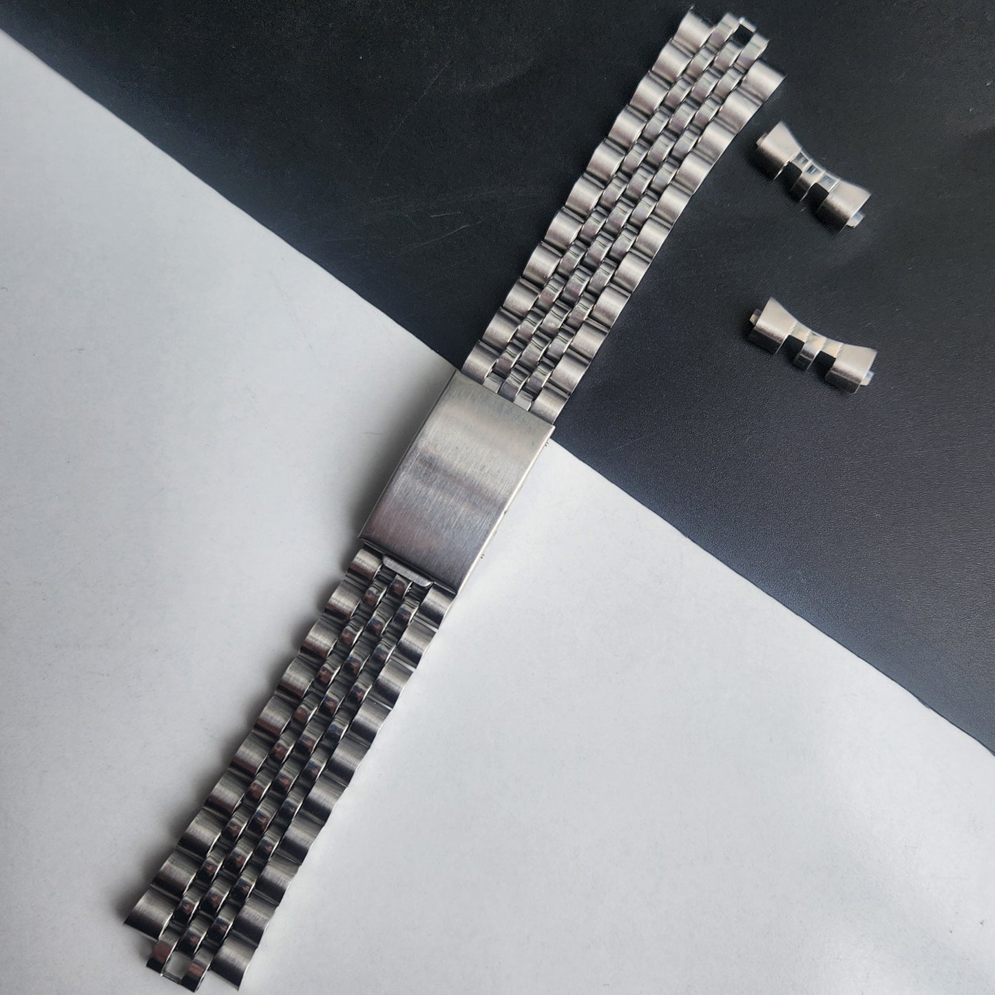 18MM Stainless Steel Silver Jubilee With Clamp Bracelet Automatic Mechanical Watches I57