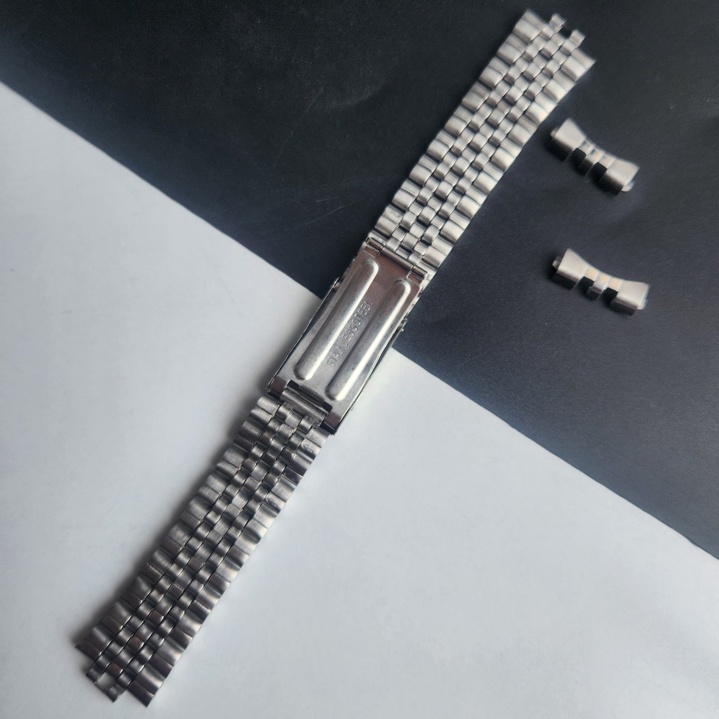 18MM Stainless Steel Silver Jubilee With Clamp Bracelet Automatic Mechanical Watches I57