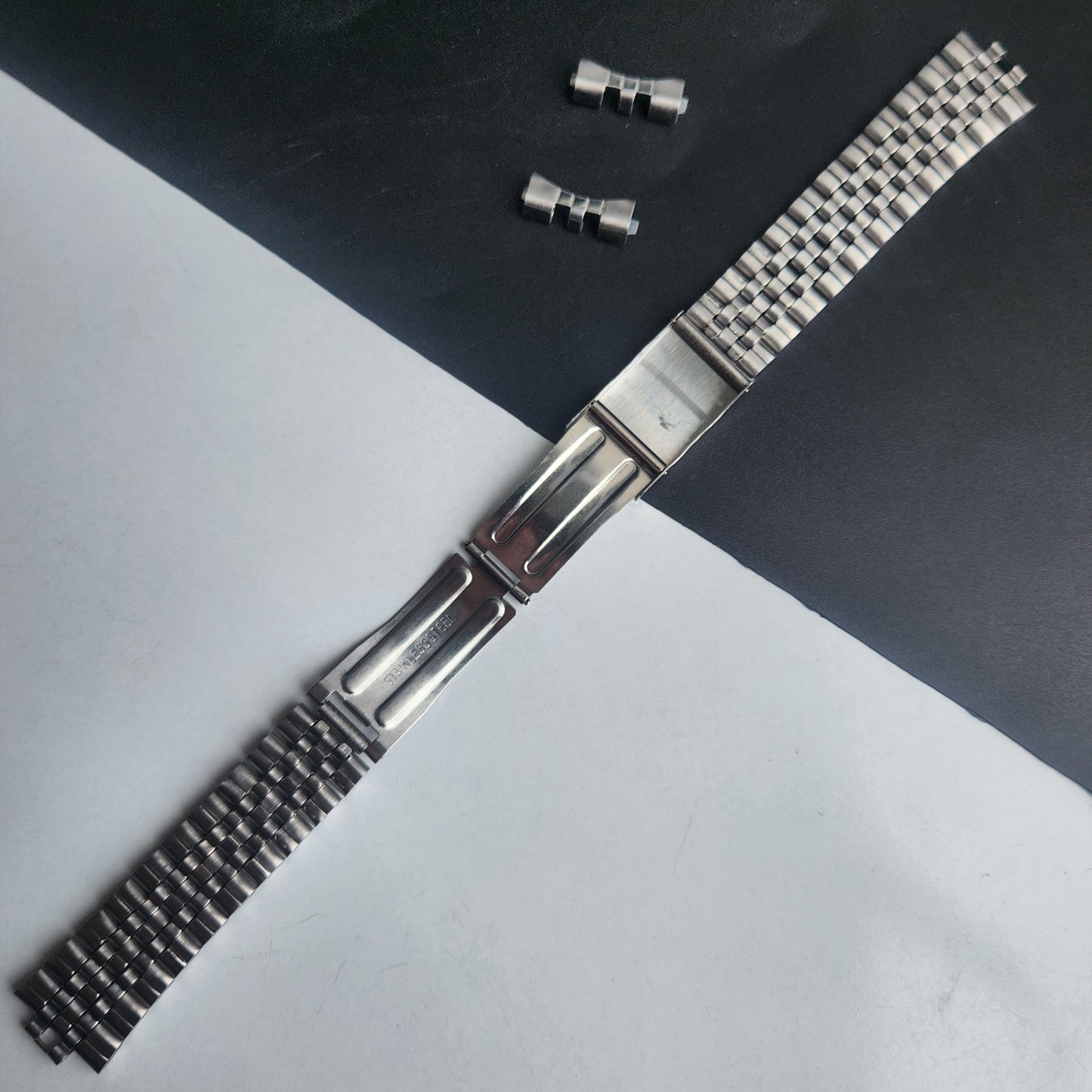 18MM Stainless Steel Silver Jubilee With Clamp Bracelet Automatic Mechanical Watches I57