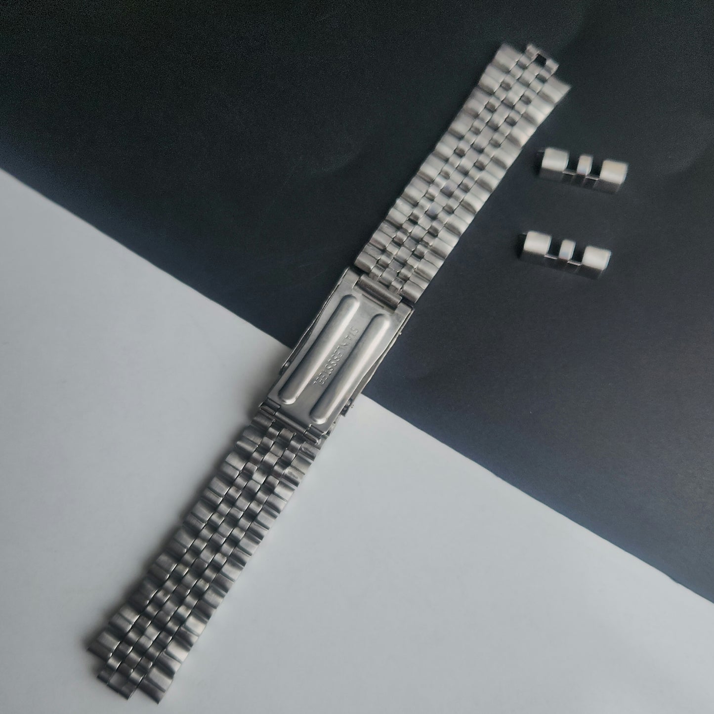 18MM Stainless Steel Silver Jubilee With Clamp Bracelet Automatic Mechanical Watches I58