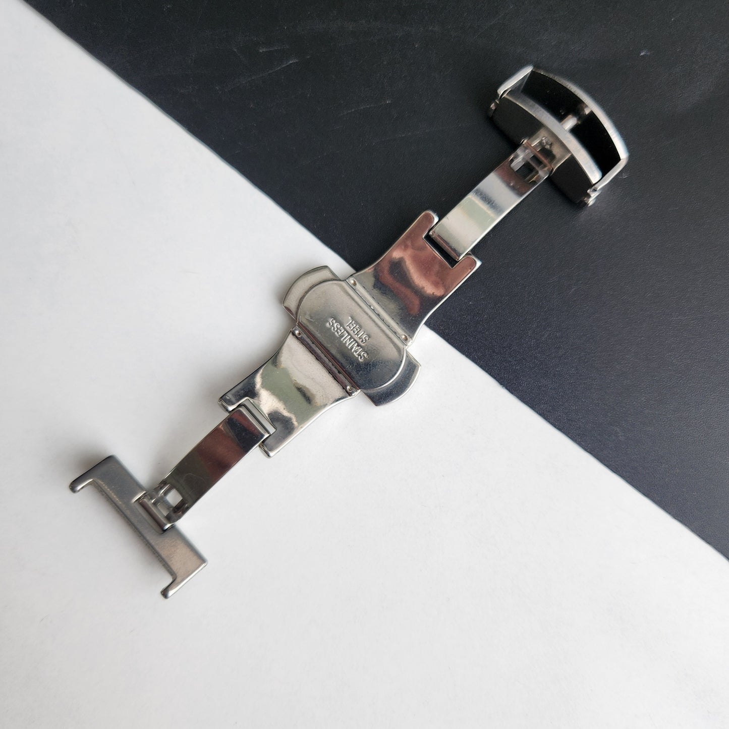 18MM Stainless Steel Butterfly Clasp For 20MM watch Strap I59