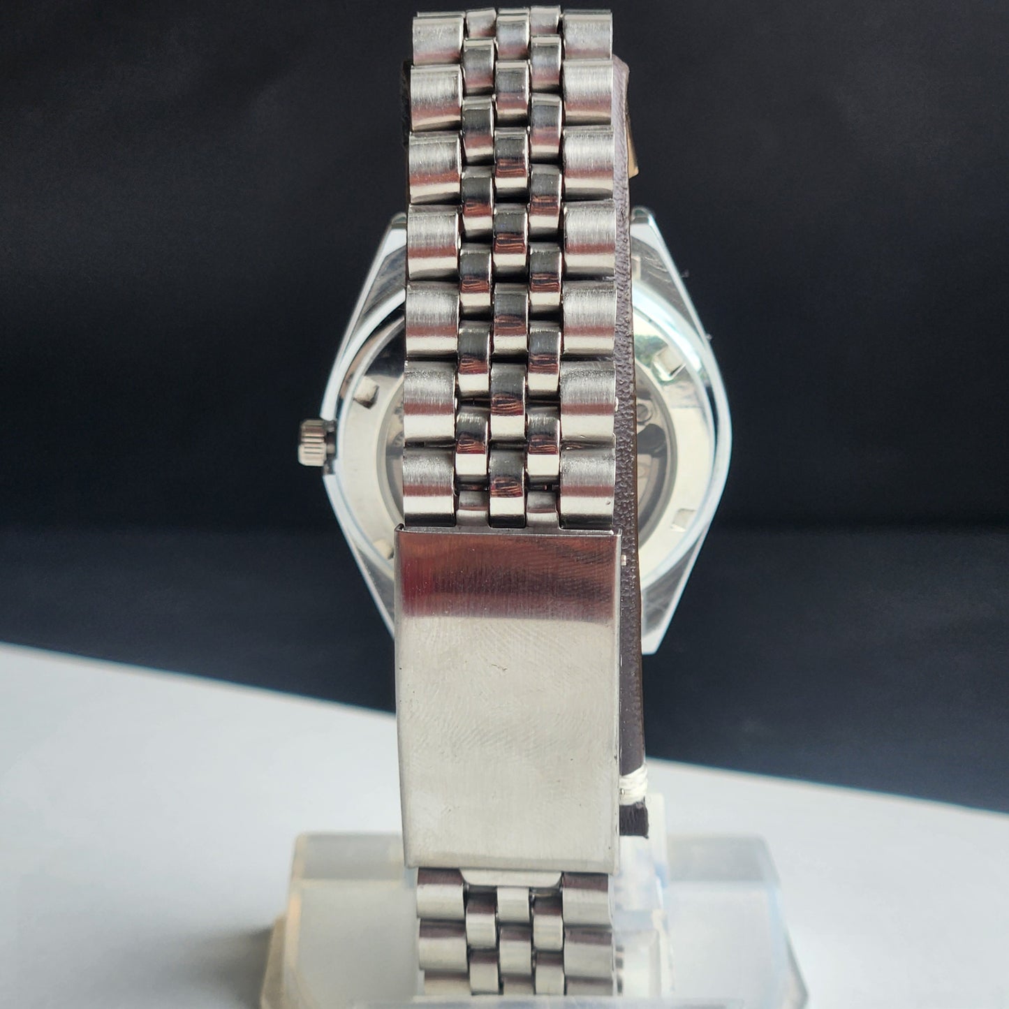 Vintage Mod Citizen 8200 Automatic 21 Jewels Green Face Day-Date Jubilee Bracelet I78