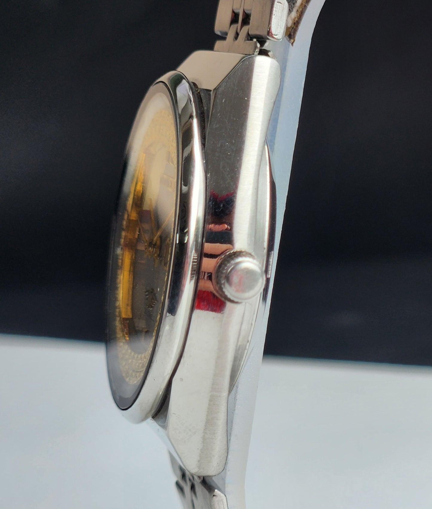 Vintage 1982 Original Citizen Automatic 8200 Silver Face 21 Jewels Day-Date Japanese Men's Wrist Watch IN05