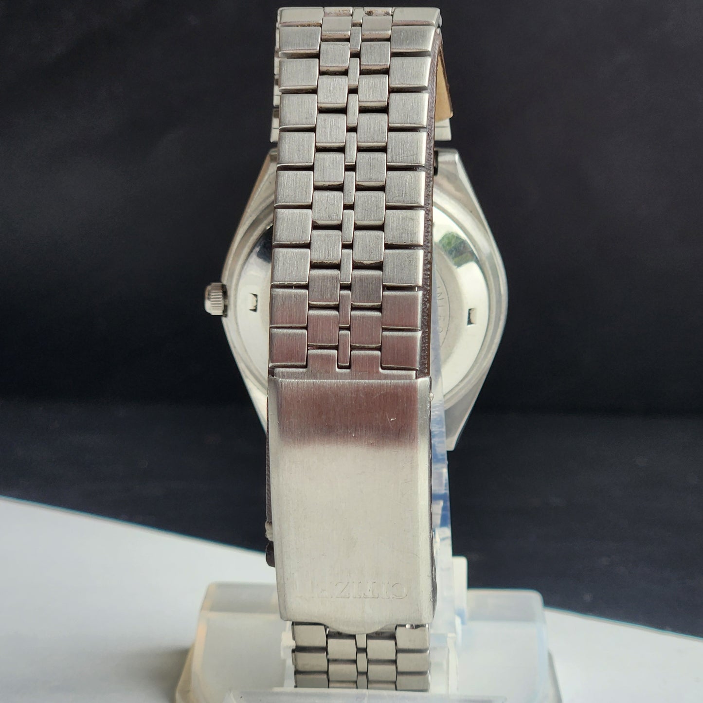 Vintage 1982 Original Citizen Automatic 8200 Silver Face 21 Jewels Day-Date Japanese Men's Wrist Watch IN05
