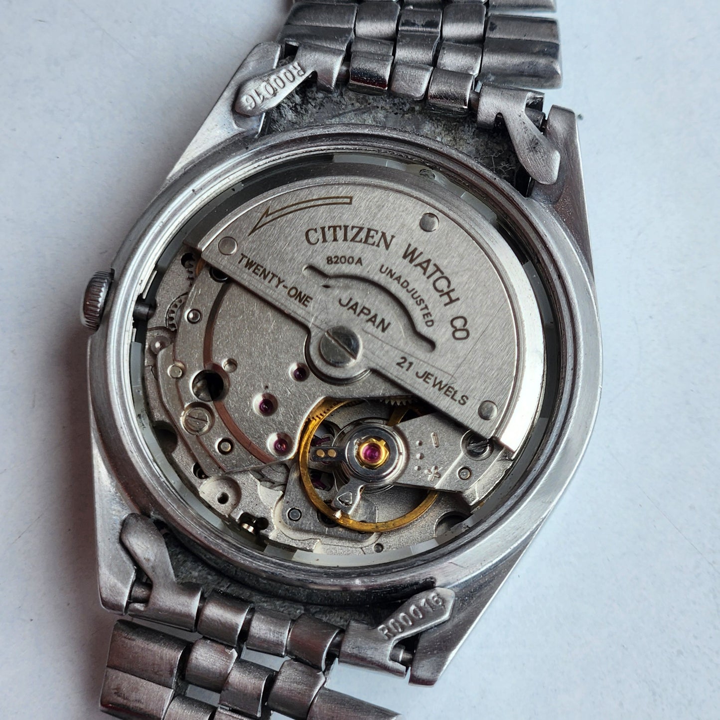 Vintage 1978 Original Citizen Automatic 8200 Grey Face 21 Jewels Day-Date Japanese Men's Wrist Watch IN07