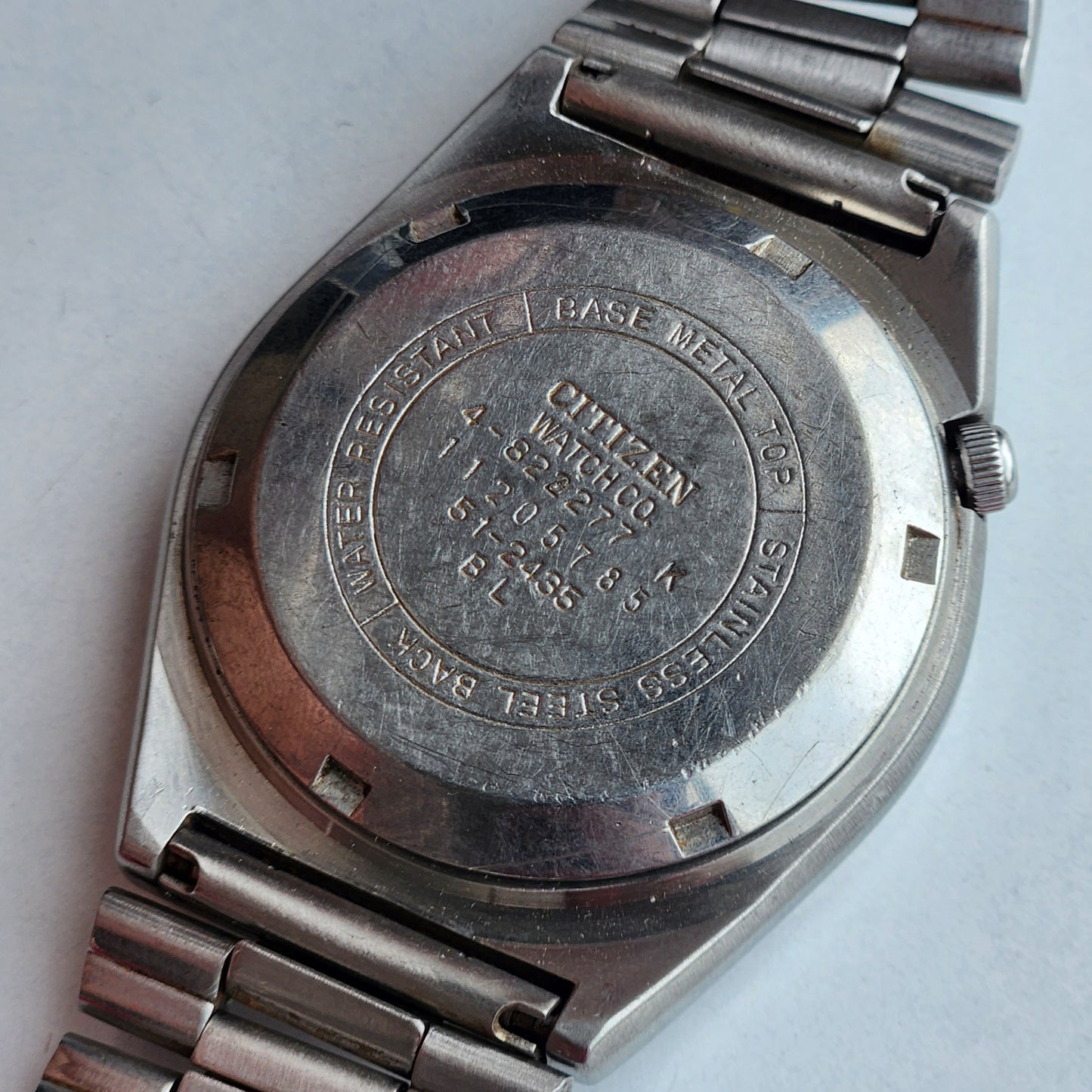 Vintage 1981 Original Citizen Automatic 8200 Grey Face 21 Jewels Day-Date Japanese Men's Wrist Watch IN09