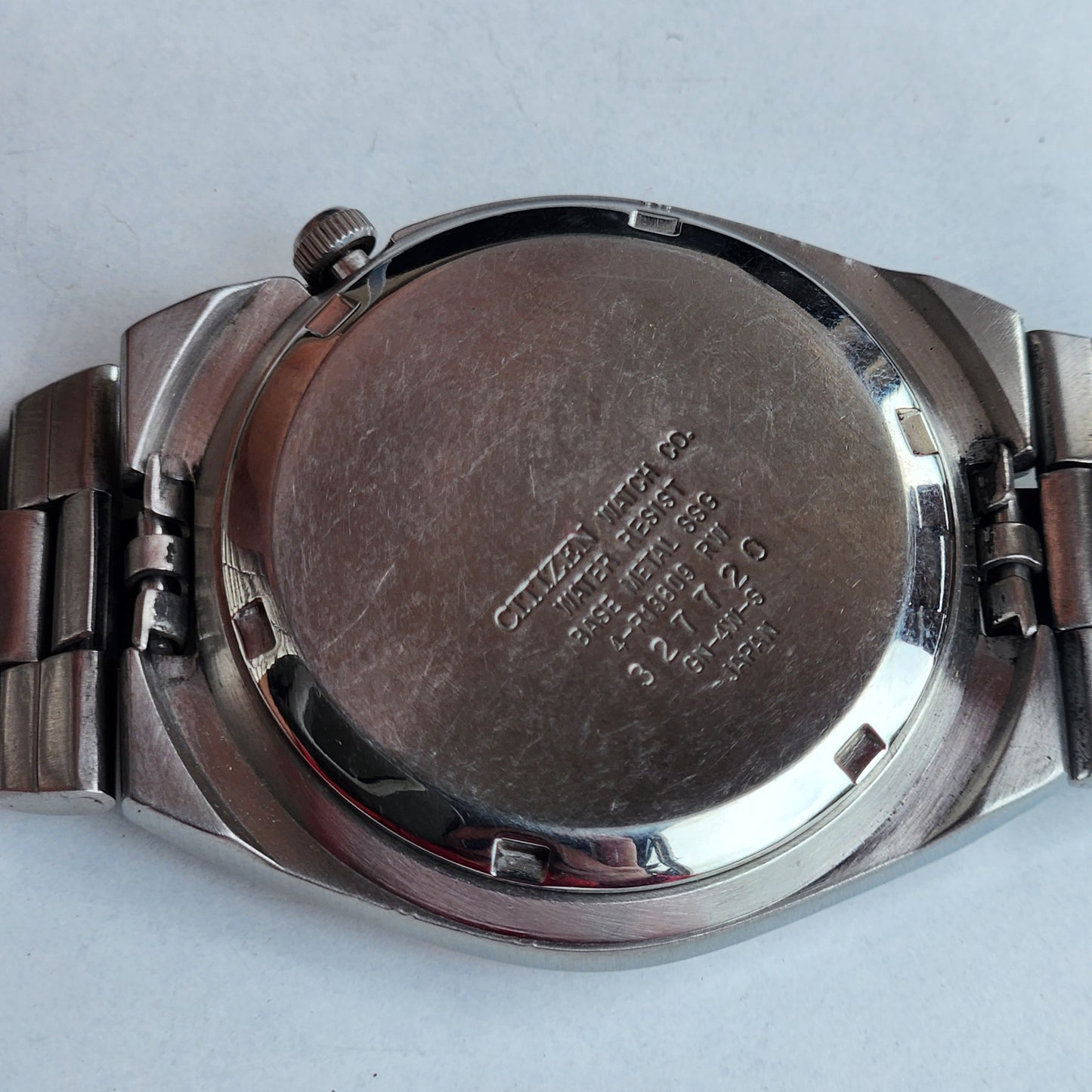 Vintage 1983 Original Citizen Automatic 8200 Blue Face 21 Jewels Day-Date Japanese Men's Wrist Watch IN10