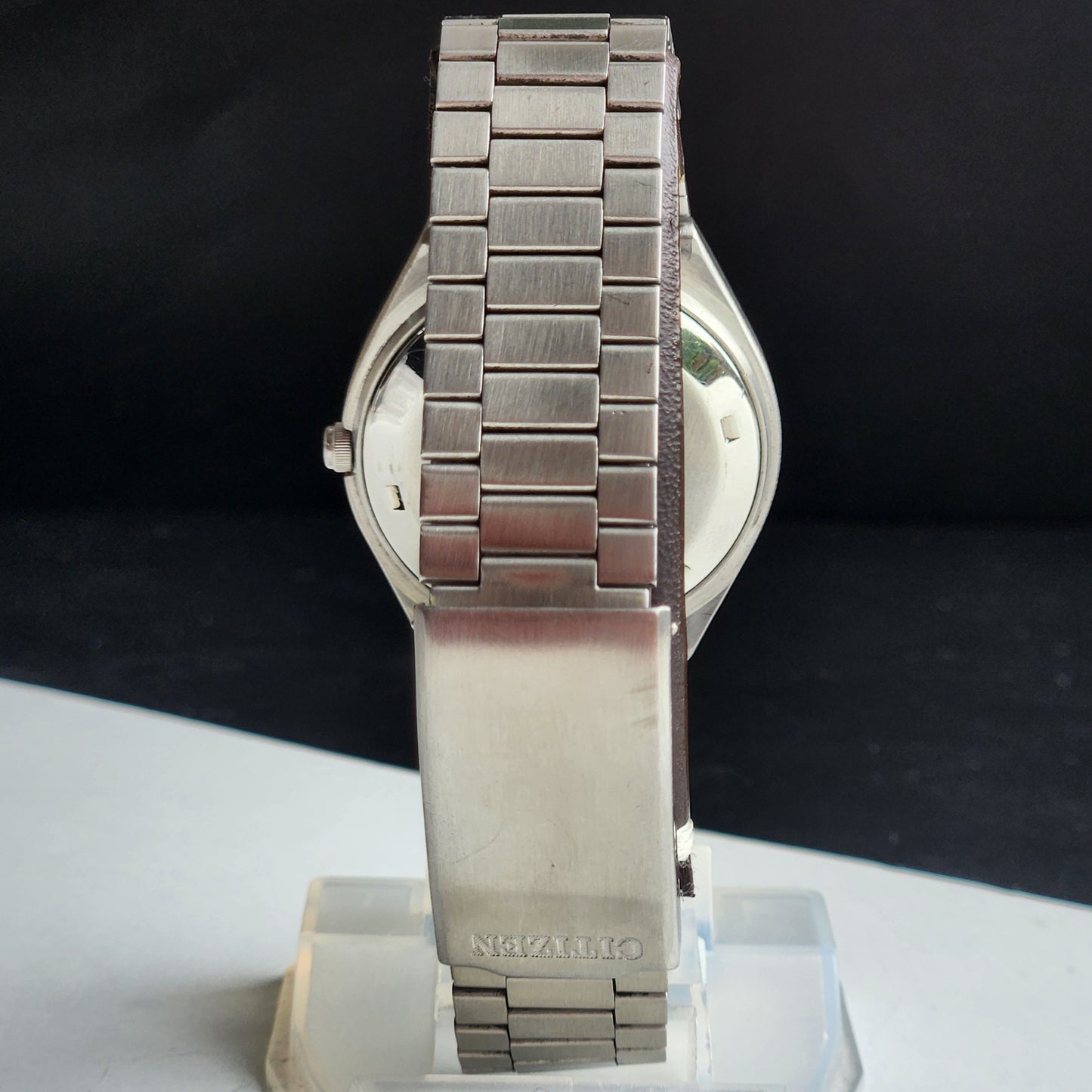 Vintage 1982 Original Citizen Automatic 8200 Blue Face 21 Jewels Day-Date Japanese Men's Wrist Watch IN14