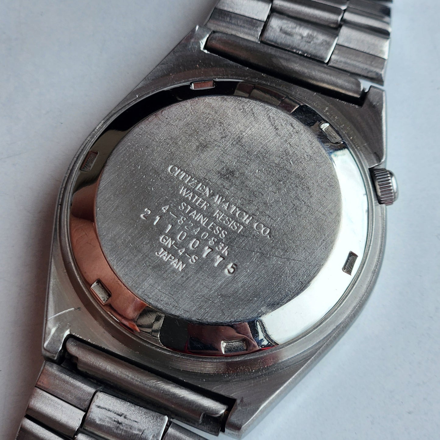 Vintage 1982 Original Citizen Automatic 8200 Black/Grey Face 21 Jewels Day-Date Japanese Men's Wrist Watch IN15