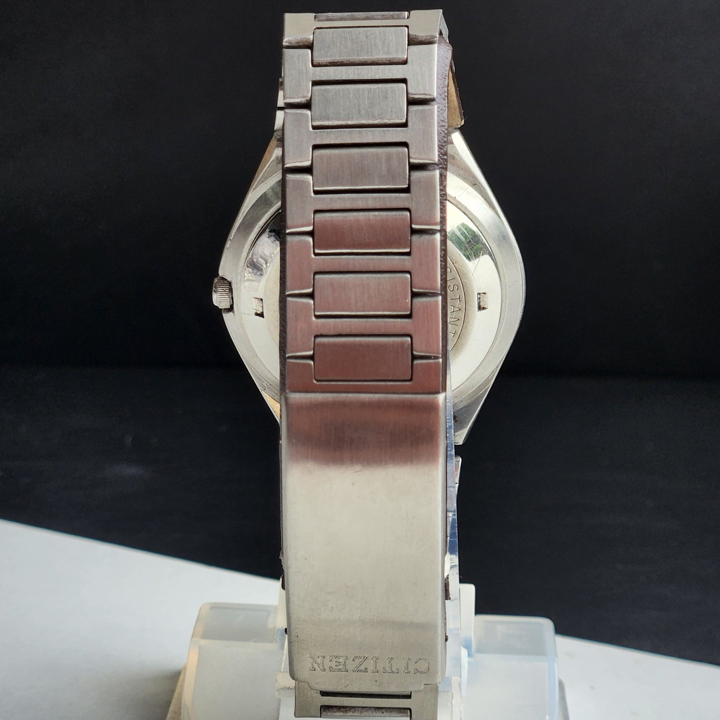 Vintage 1980 Original Citizen Automatic 8200 Black Face 21 Jewels Day-Date Japanese Men's Wrist Watch IN16